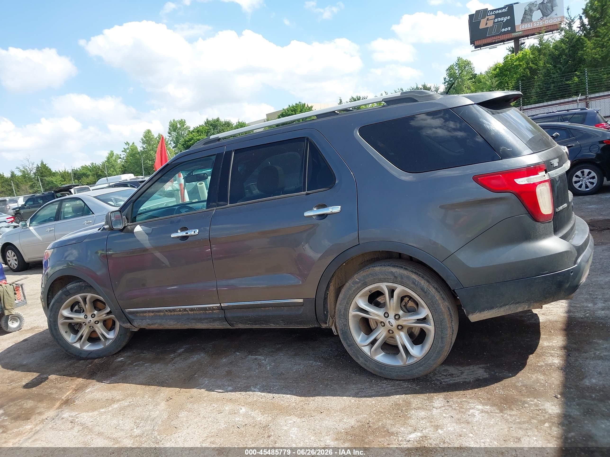 2015 Ford Explorer Limited Gray vin: 1FM5K7F83FGA65975