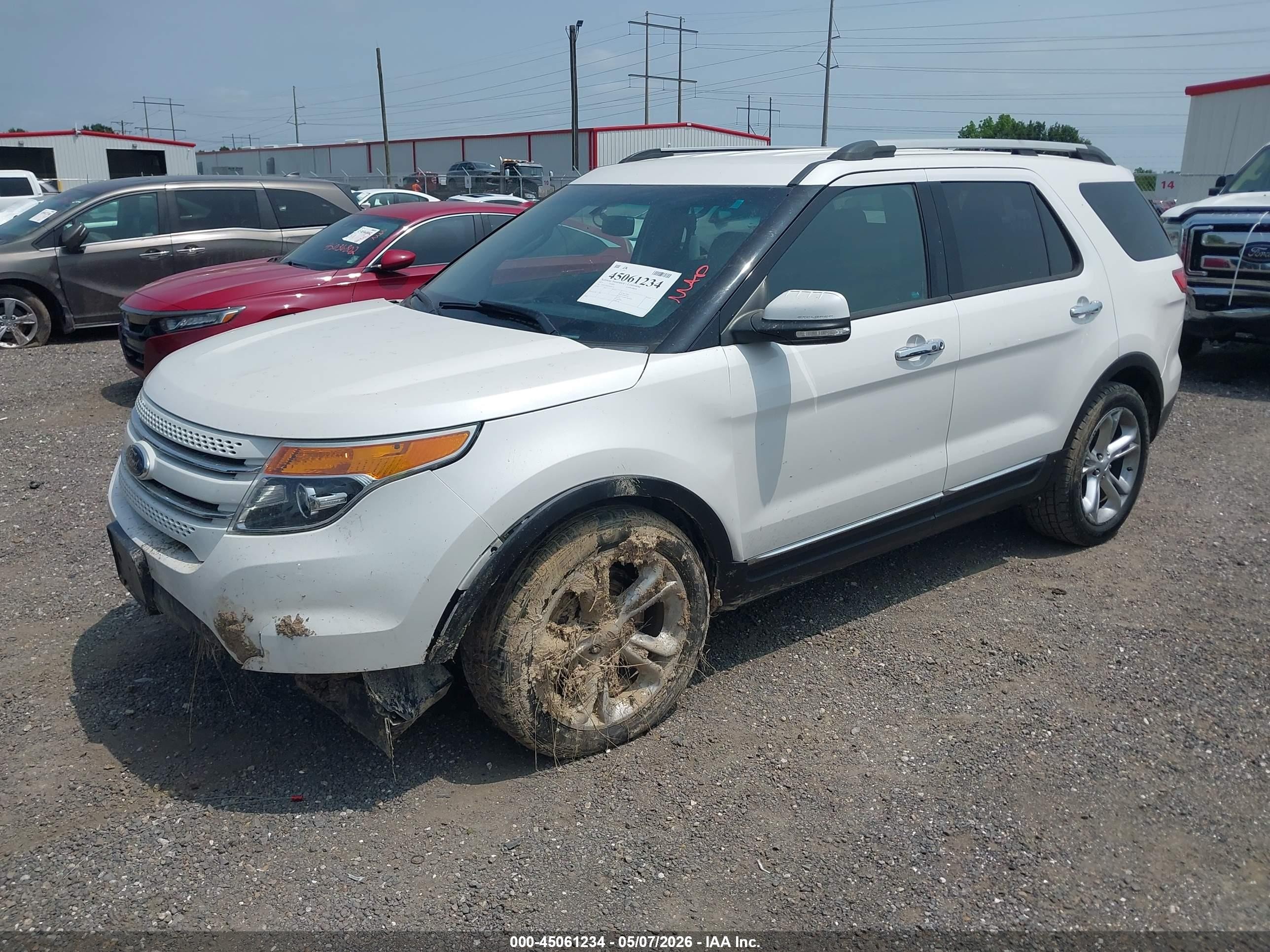 2015 Ford Explorer Limited White vin: 1FM5K7F83FGB16116