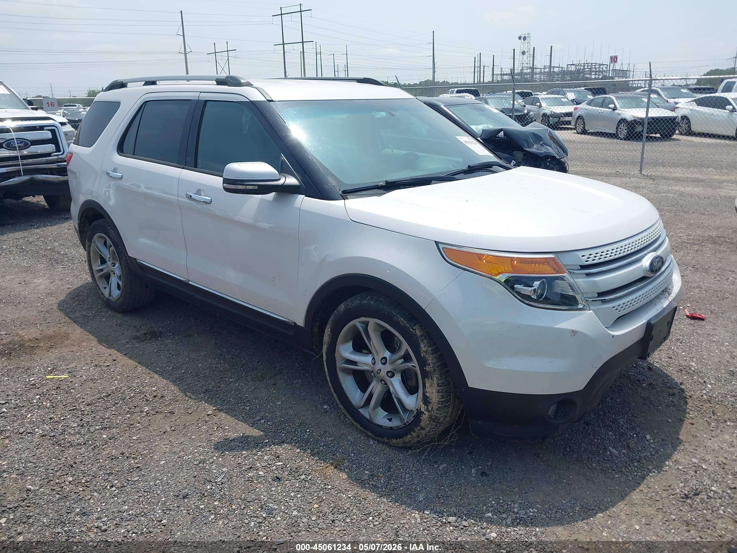 2015 Ford Explorer Limited White vin: 1FM5K7F83FGB16116
