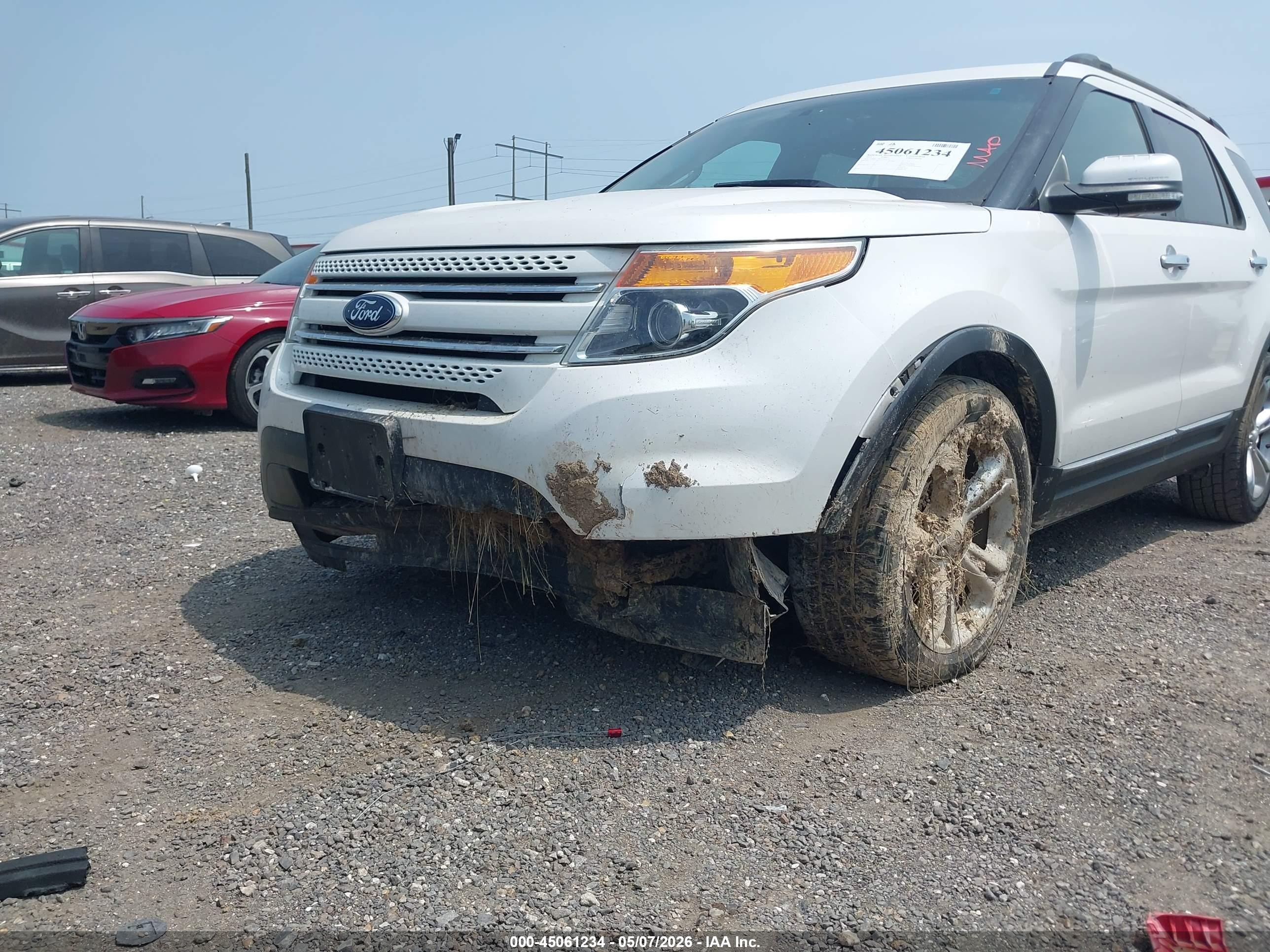 2015 Ford Explorer Limited White vin: 1FM5K7F83FGB16116