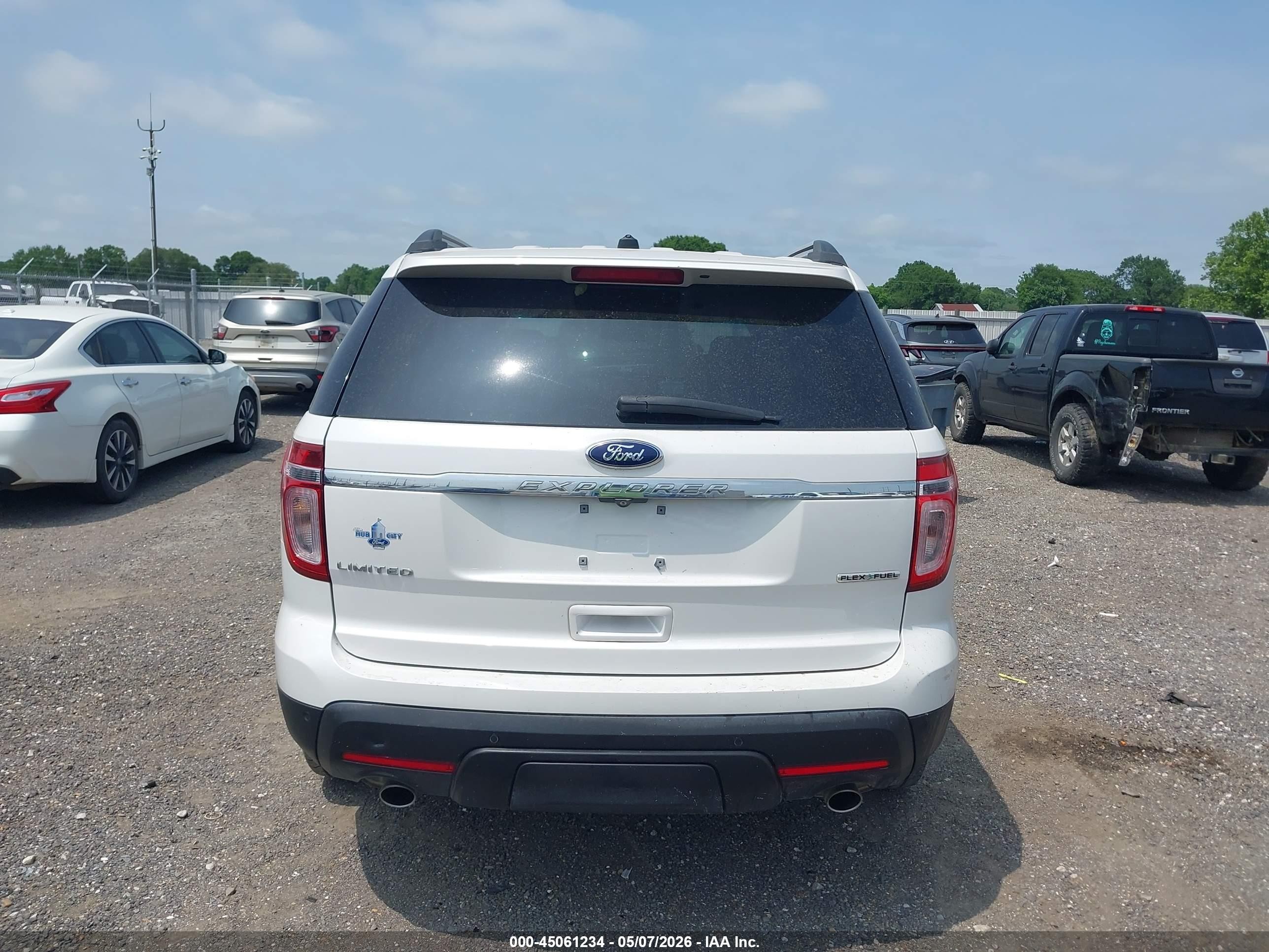 2015 Ford Explorer Limited White vin: 1FM5K7F83FGB16116