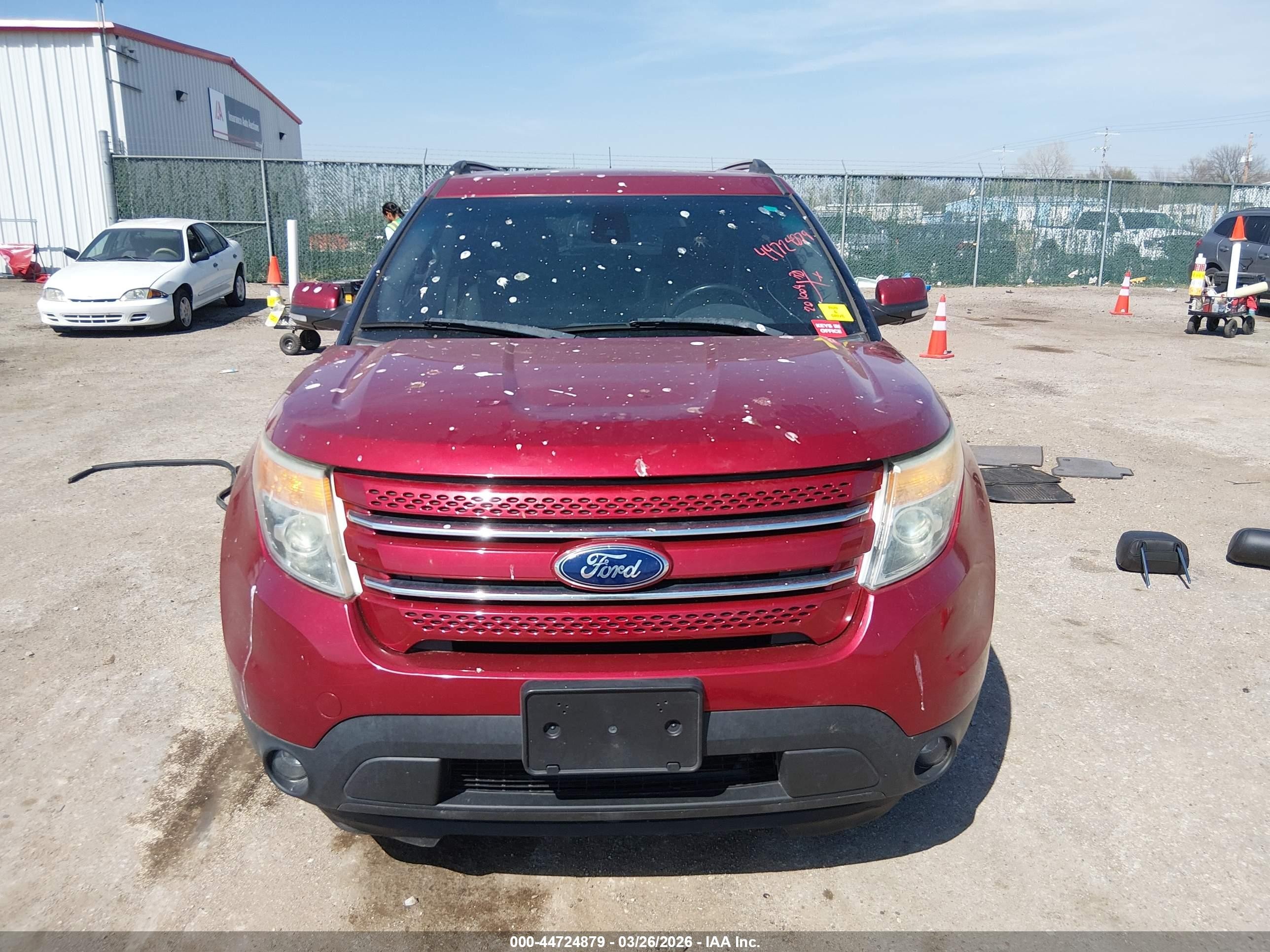 2015 Ford Explorer Limited Red vin: 1FM5K7F83FGB59659