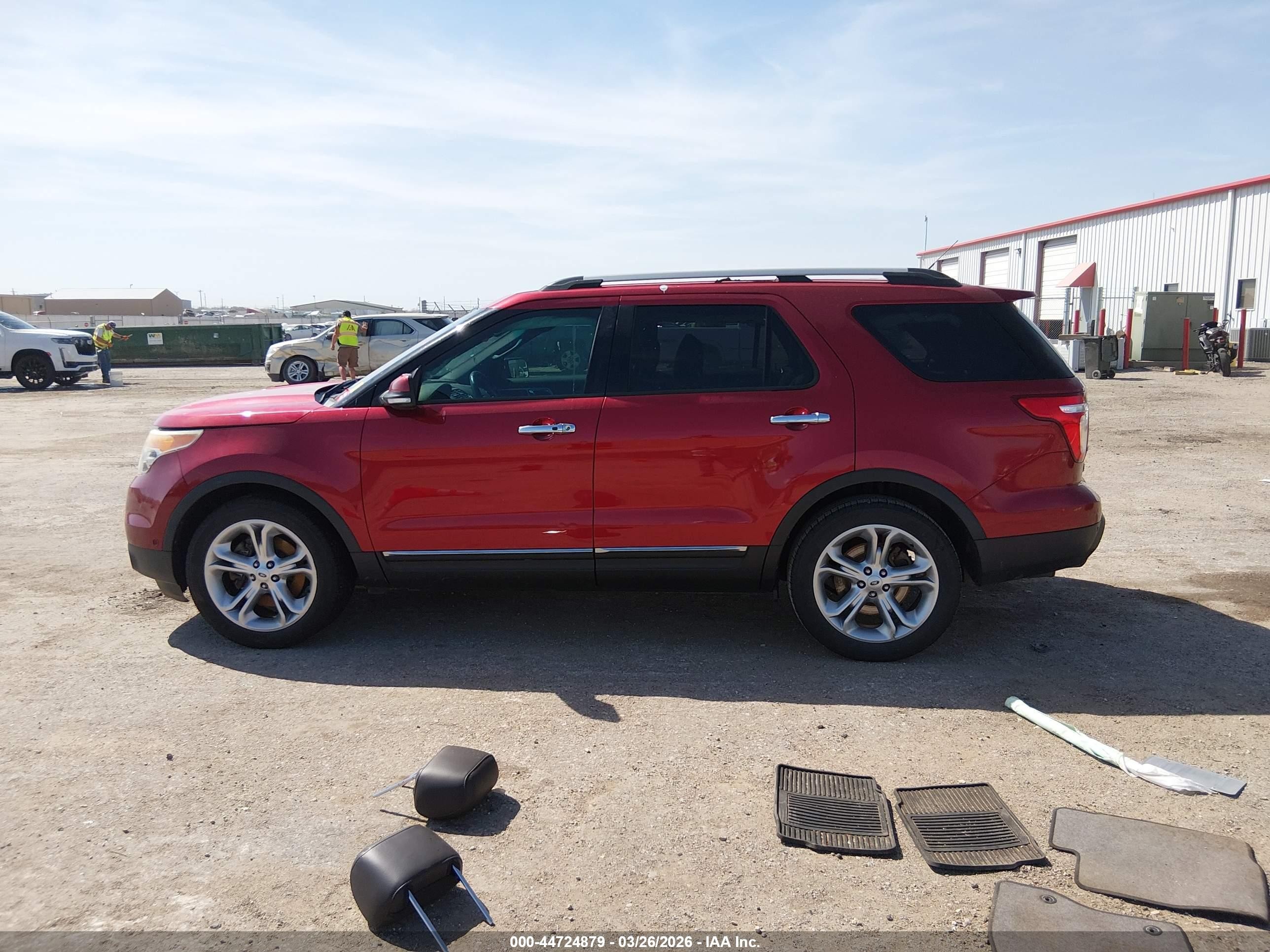 2015 Ford Explorer Limited Red vin: 1FM5K7F83FGB59659