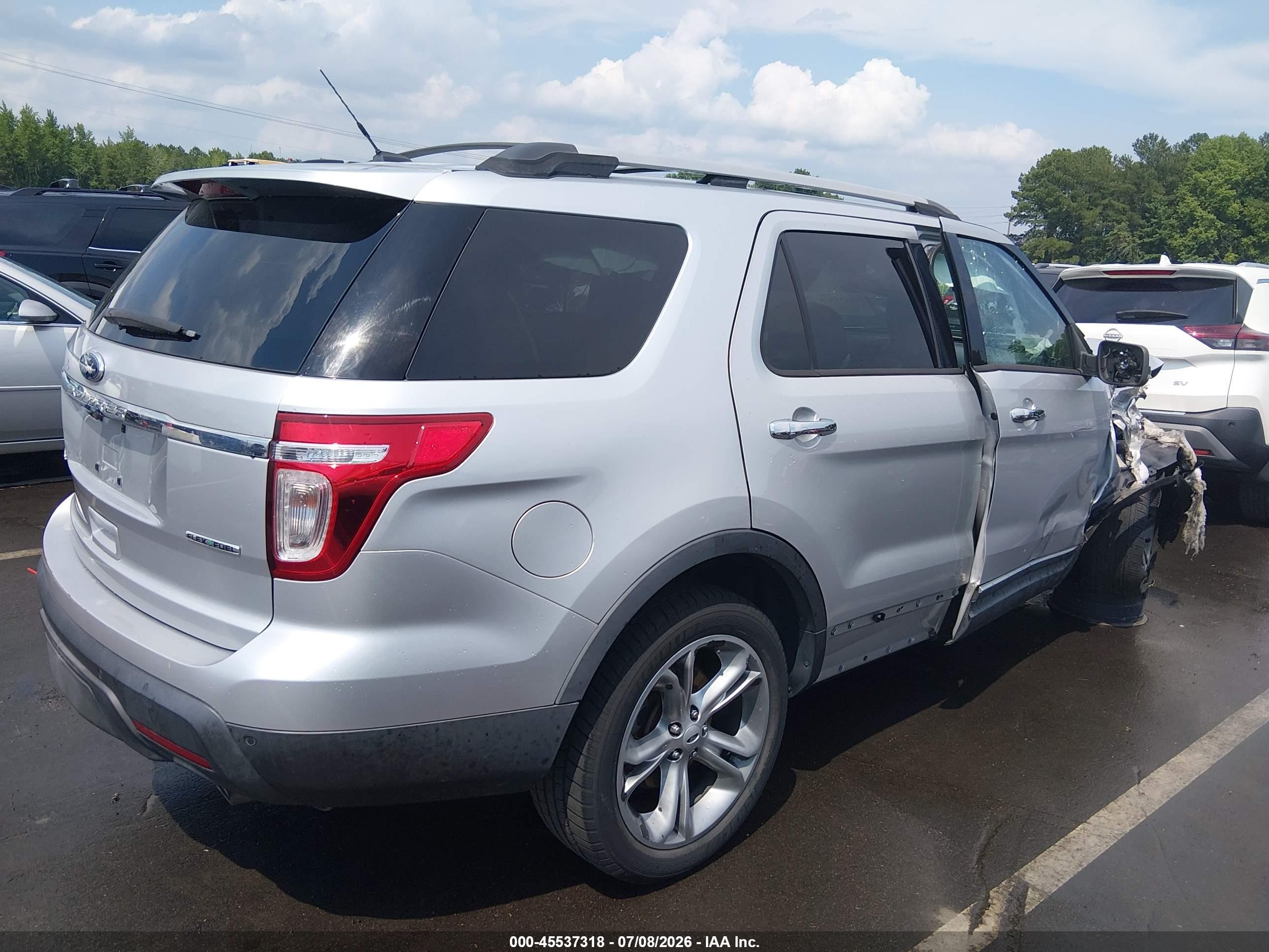 2013 Ford Explorer Limited Silver vin: 1FM5K7F84DGA08908