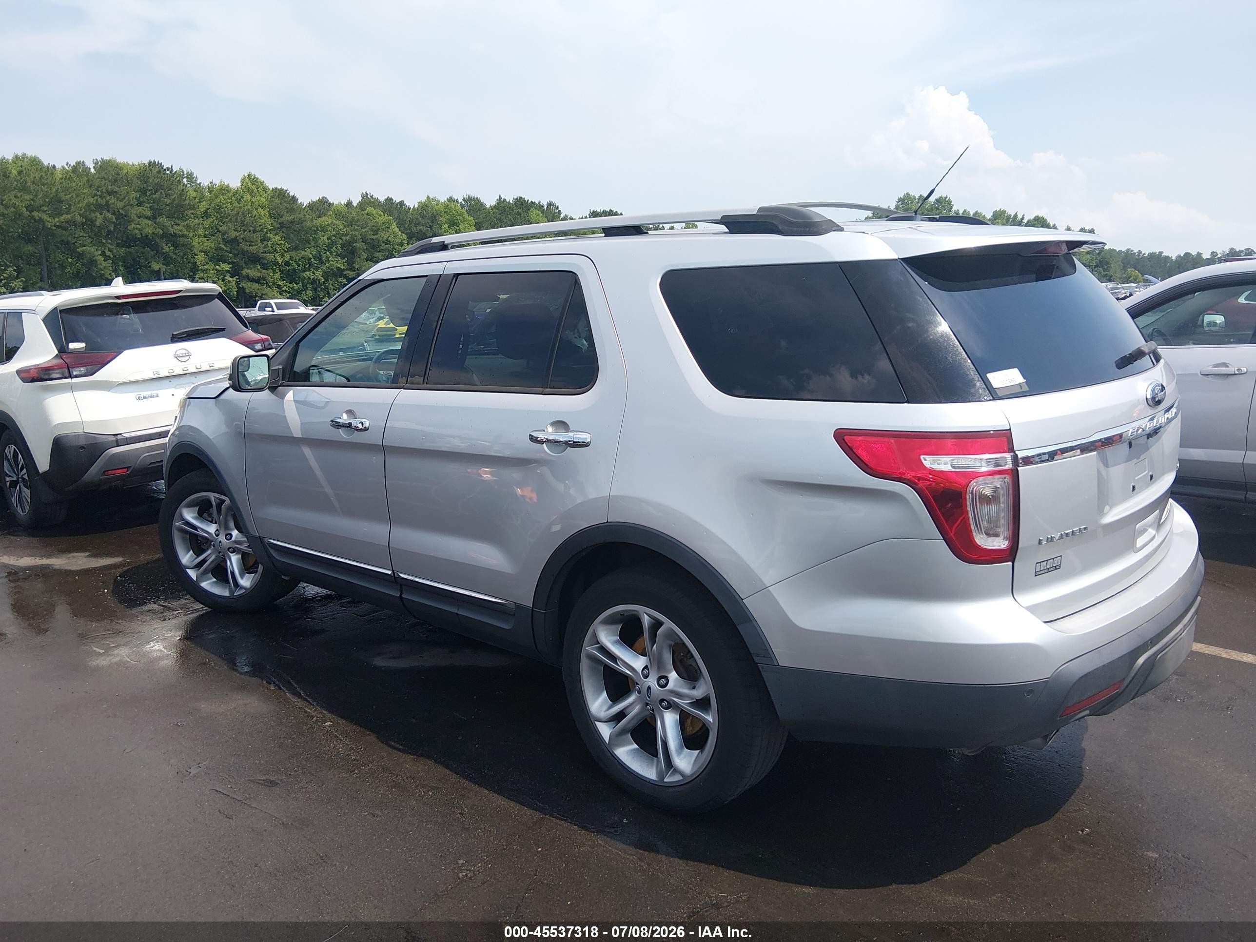 2013 Ford Explorer Limited Silver vin: 1FM5K7F84DGA08908