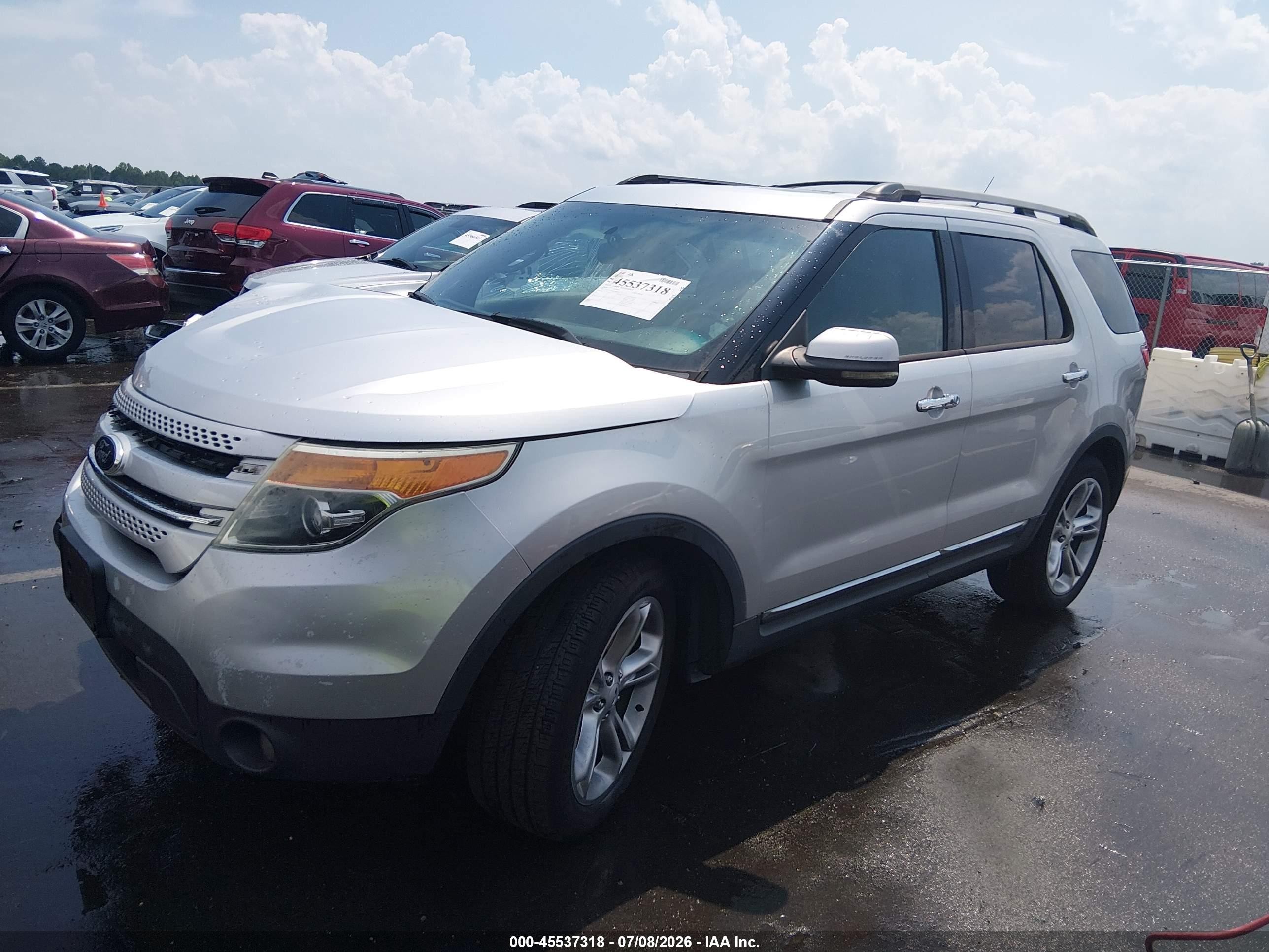 2013 Ford Explorer Limited Silver vin: 1FM5K7F84DGA08908