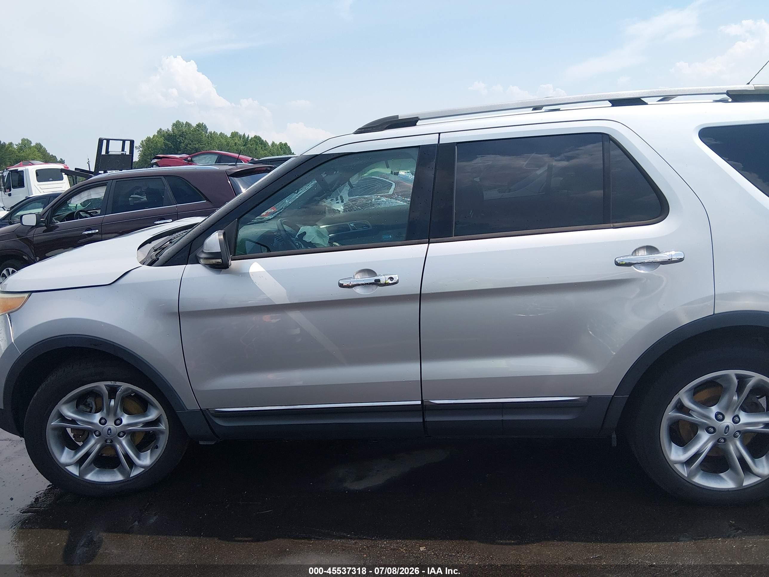 2013 Ford Explorer Limited Silver vin: 1FM5K7F84DGA08908