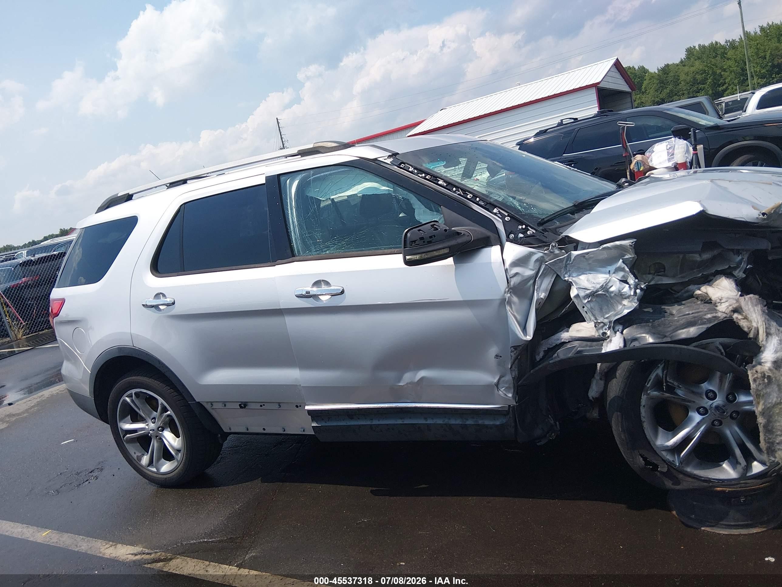 2013 Ford Explorer Limited Silver vin: 1FM5K7F84DGA08908