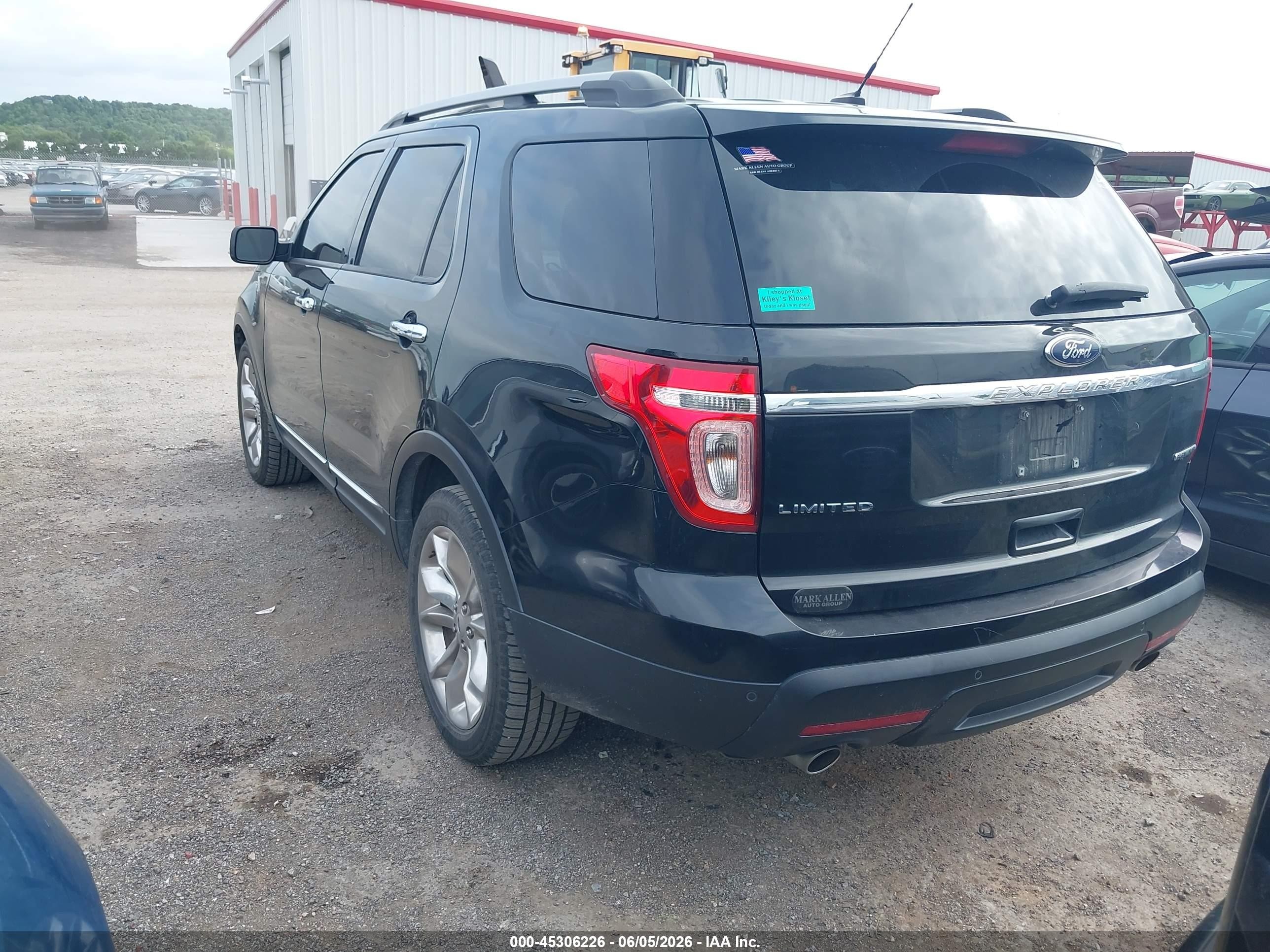 2013 Ford Explorer Limited Black vin: 1FM5K7F84DGA74973