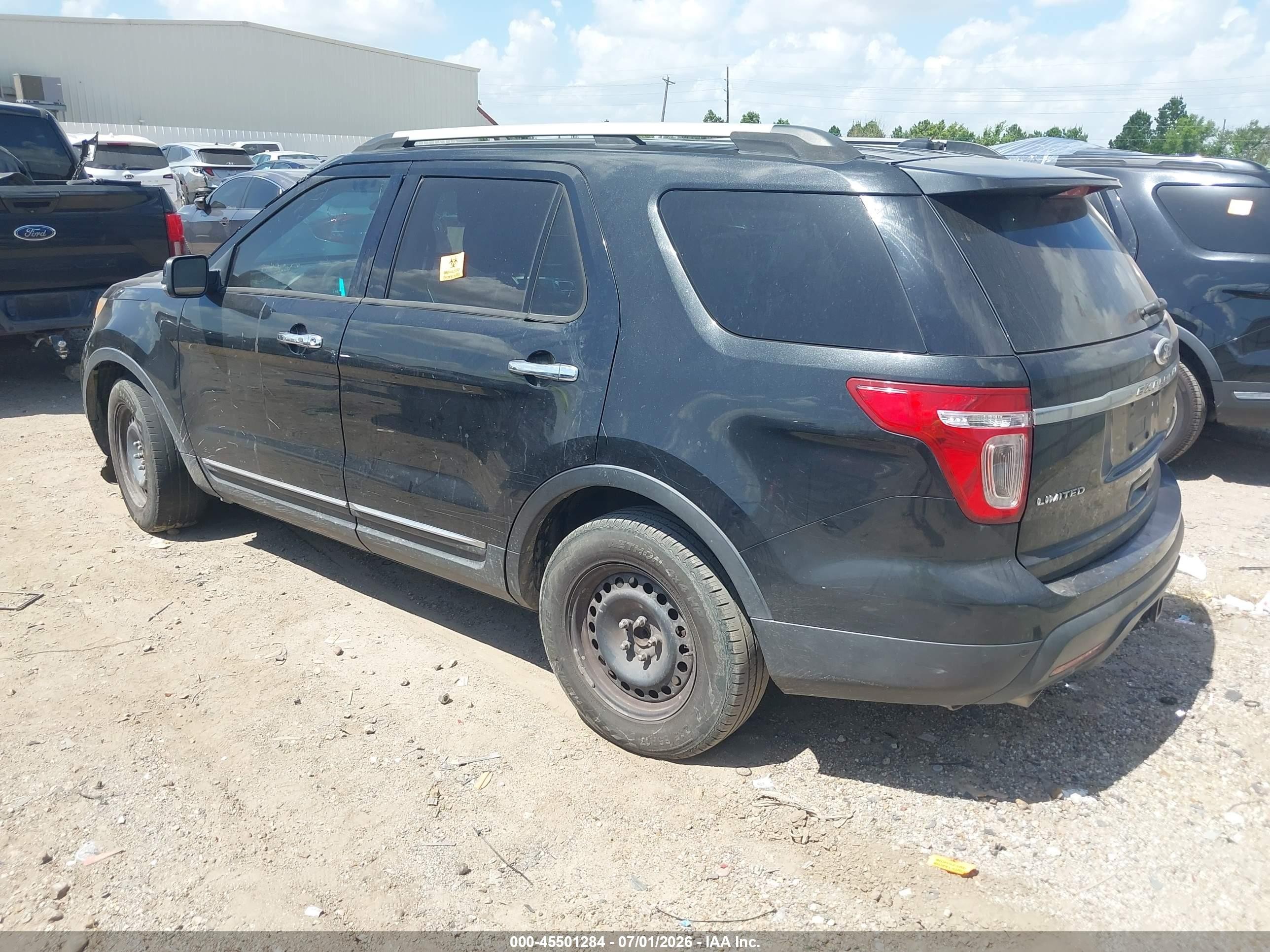 2013 Ford Explorer Limited Black vin: 1FM5K7F84DGB77424
