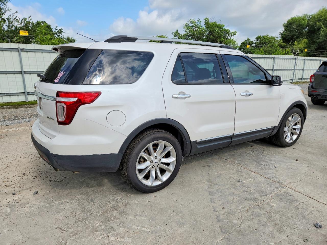 2013 Ford Explorer Limited White vin: 1FM5K7F84DGB83269