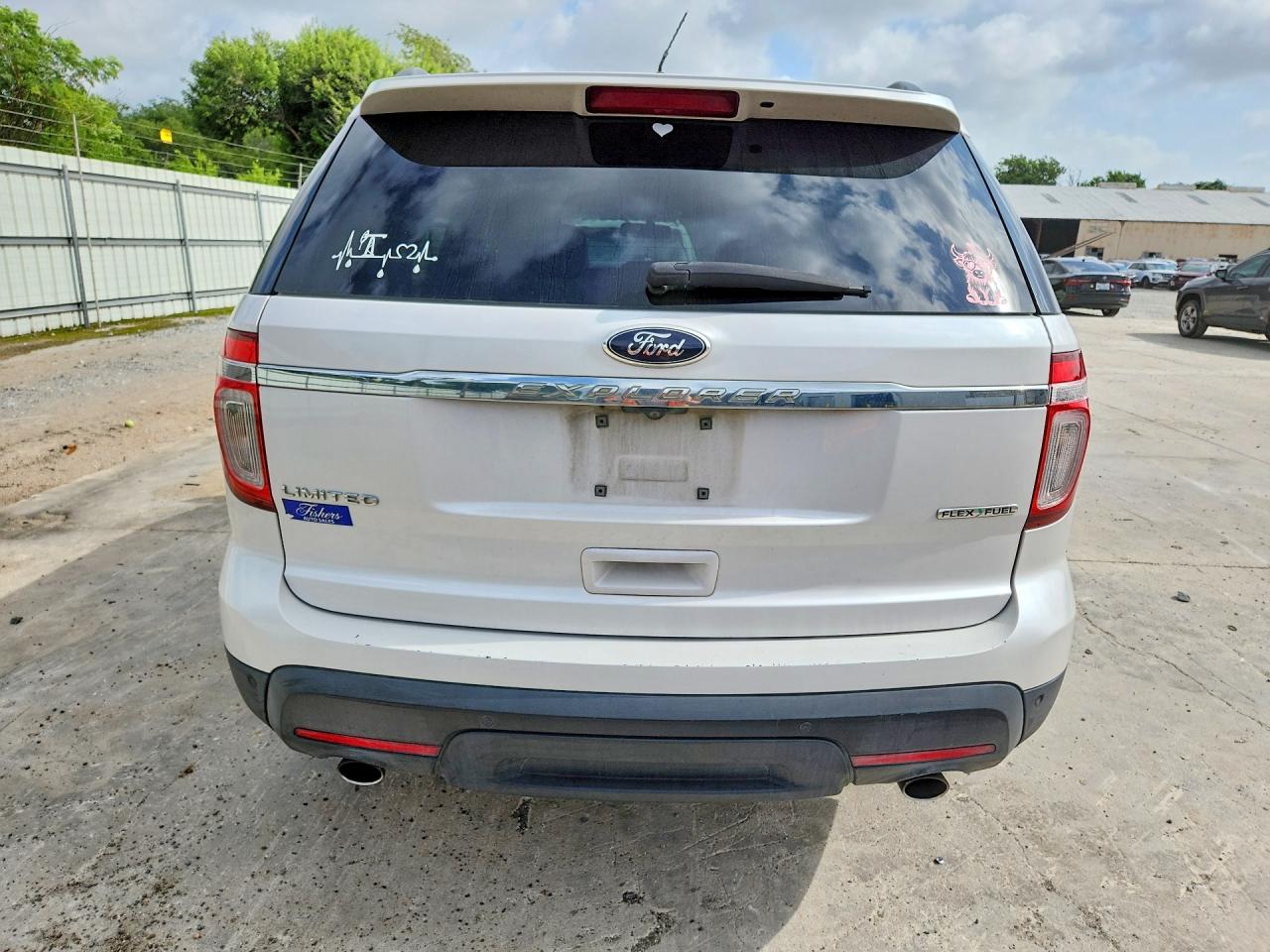 2013 Ford Explorer Limited White vin: 1FM5K7F84DGB83269