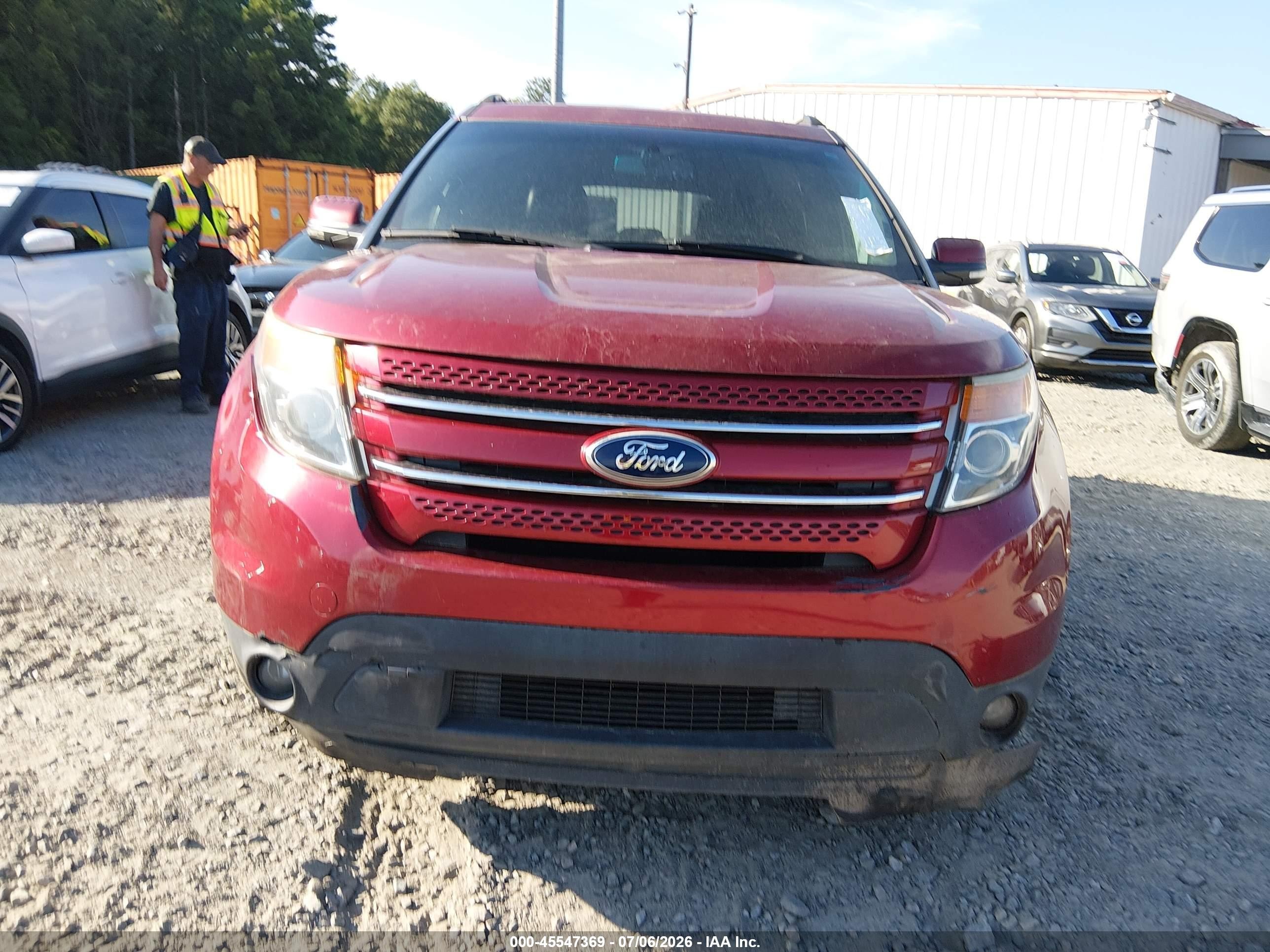 2013 Ford Explorer Limited Red vin: 1FM5K7F84DGC11667