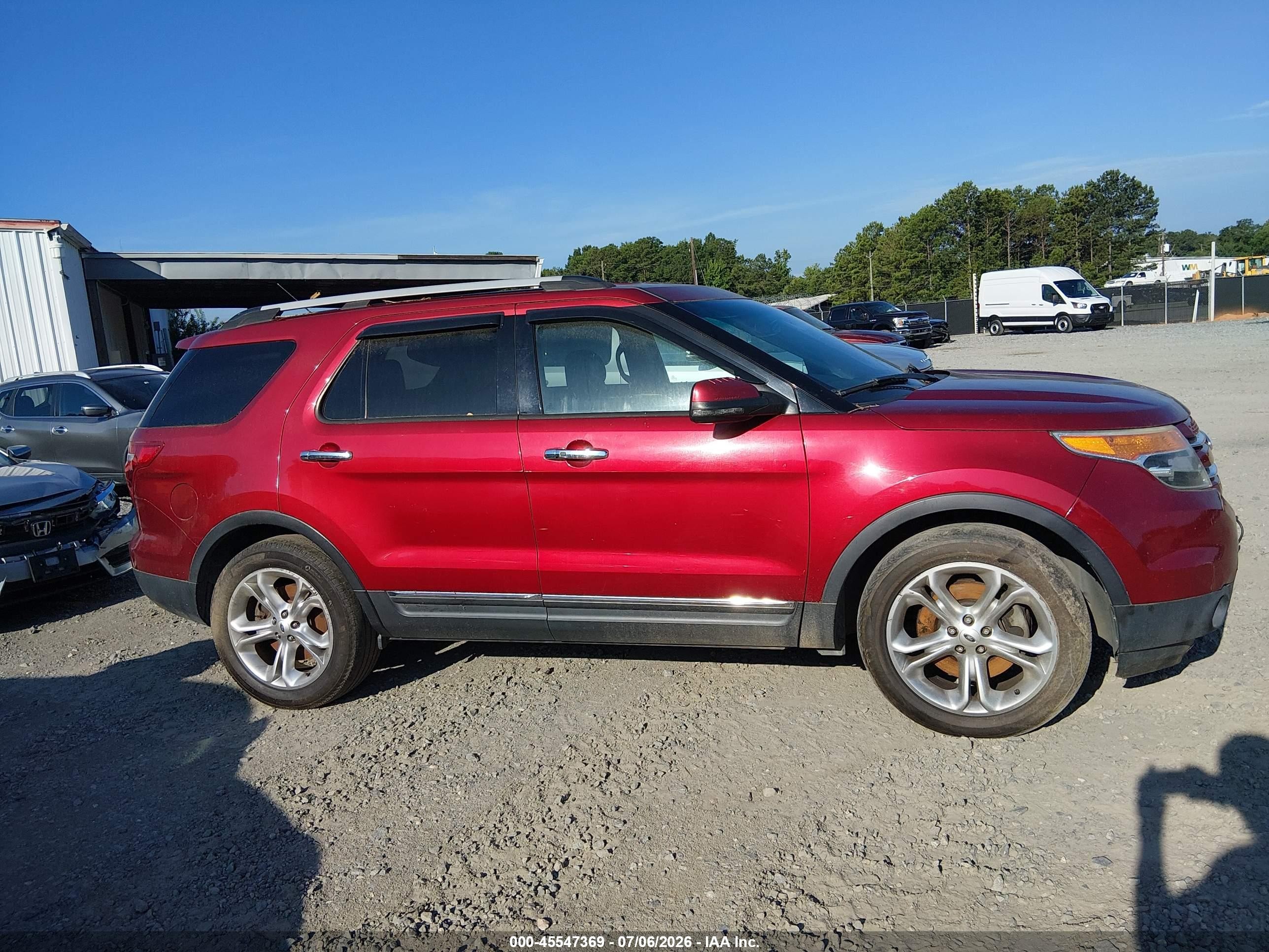 2013 Ford Explorer Limited Red vin: 1FM5K7F84DGC11667