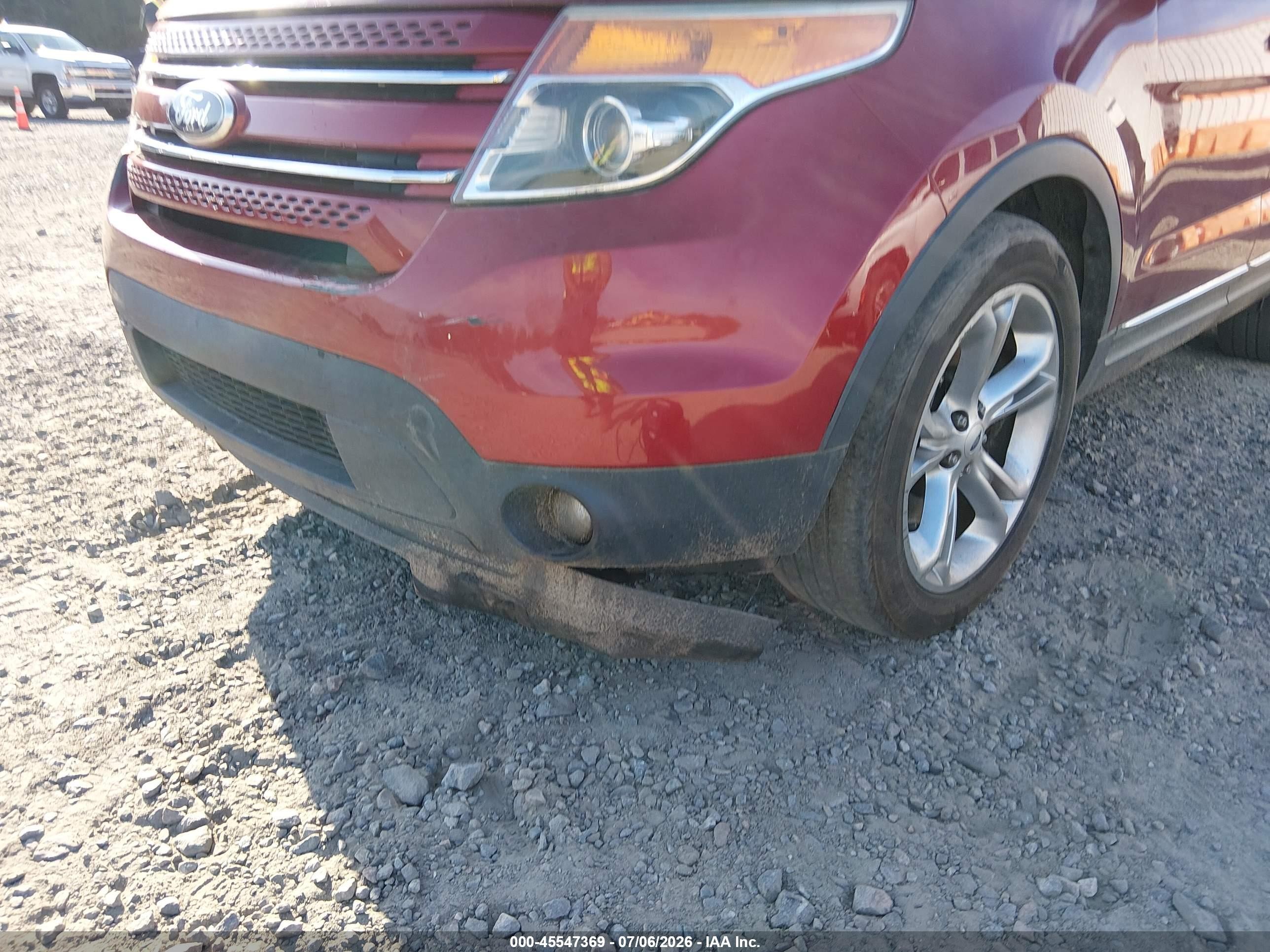 2013 Ford Explorer Limited Red vin: 1FM5K7F84DGC11667