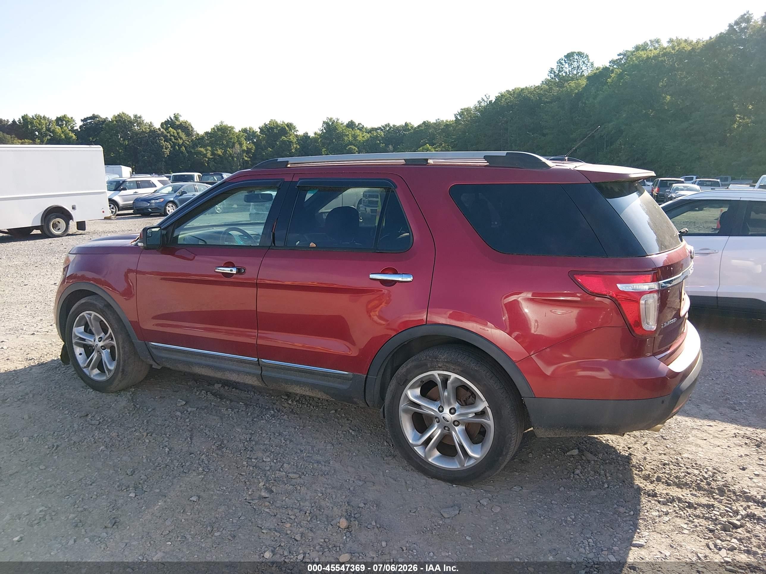 2013 Ford Explorer Limited Red vin: 1FM5K7F84DGC11667