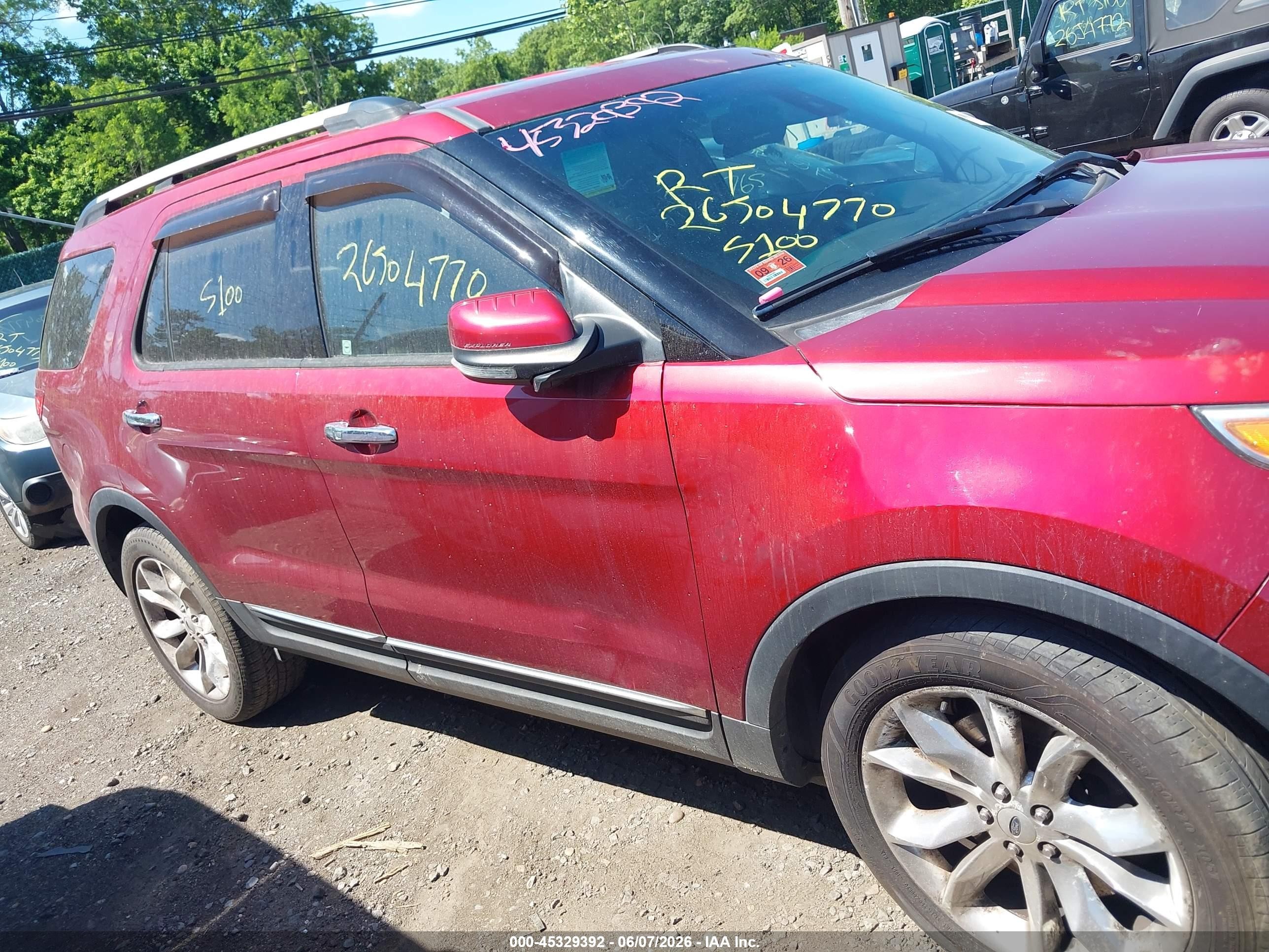 2013 Ford Explorer Limited Red vin: 1FM5K7F84DGC28470