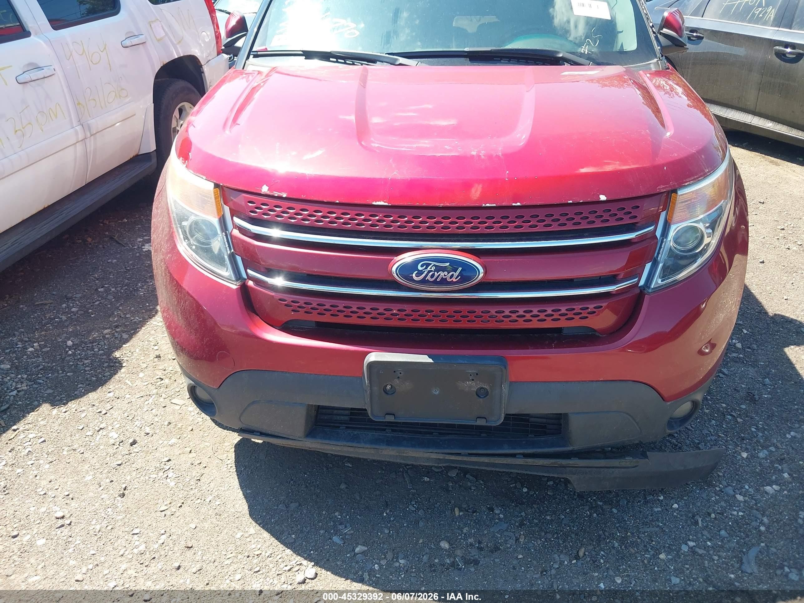 2013 Ford Explorer Limited Red vin: 1FM5K7F84DGC28470