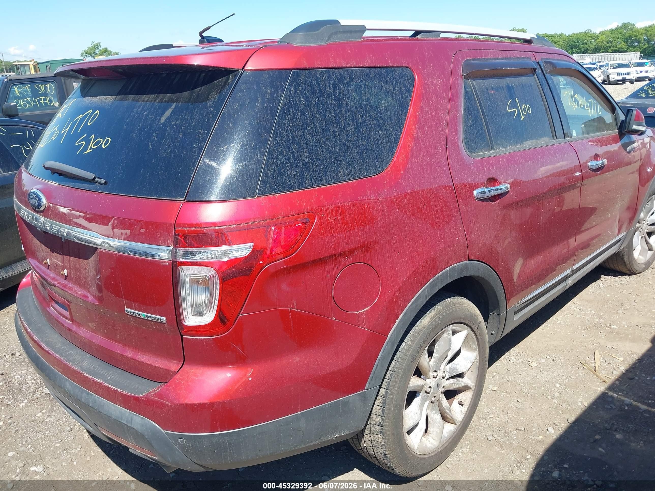 2013 Ford Explorer Limited Red vin: 1FM5K7F84DGC28470