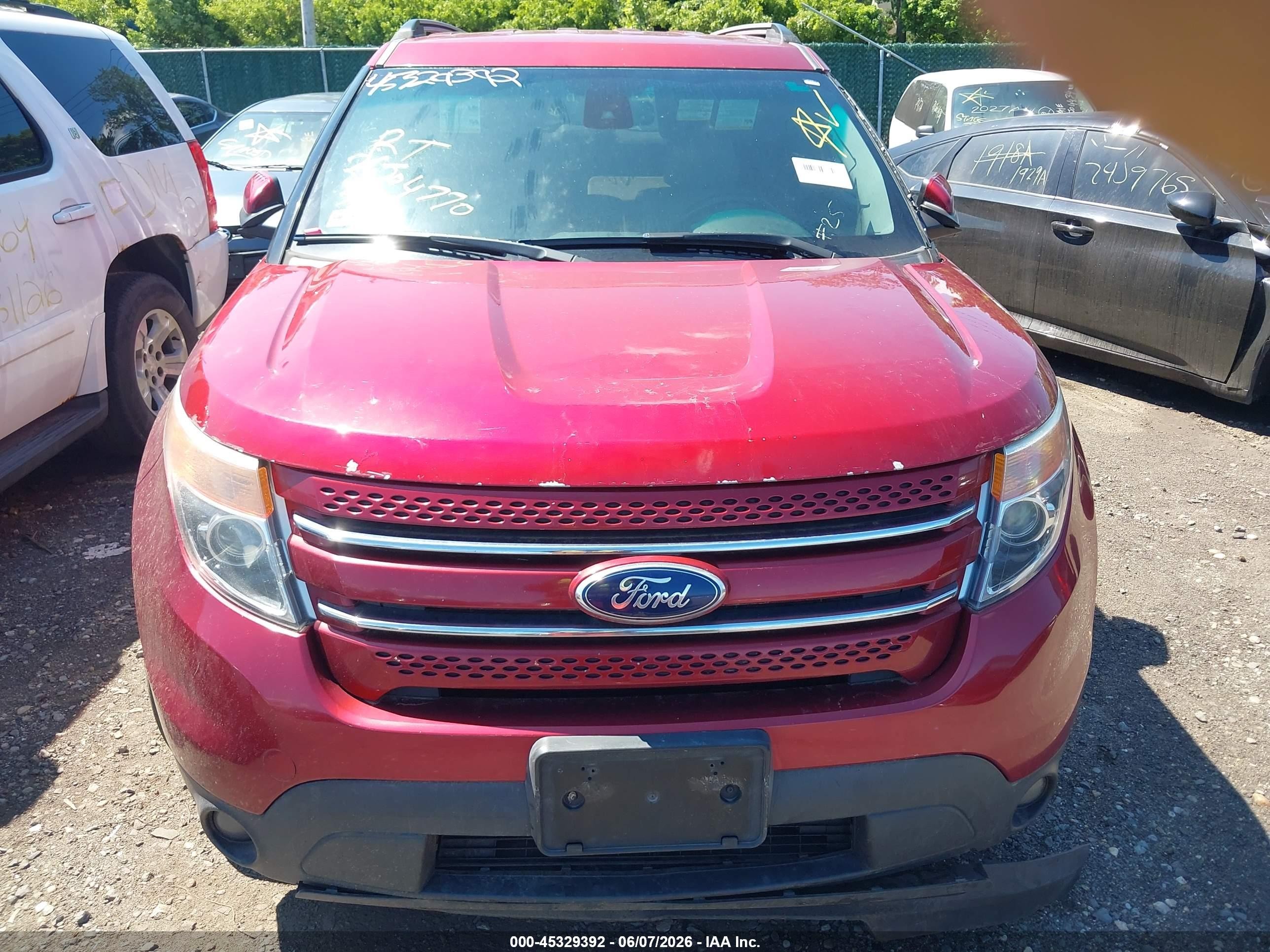 2013 Ford Explorer Limited Red vin: 1FM5K7F84DGC28470