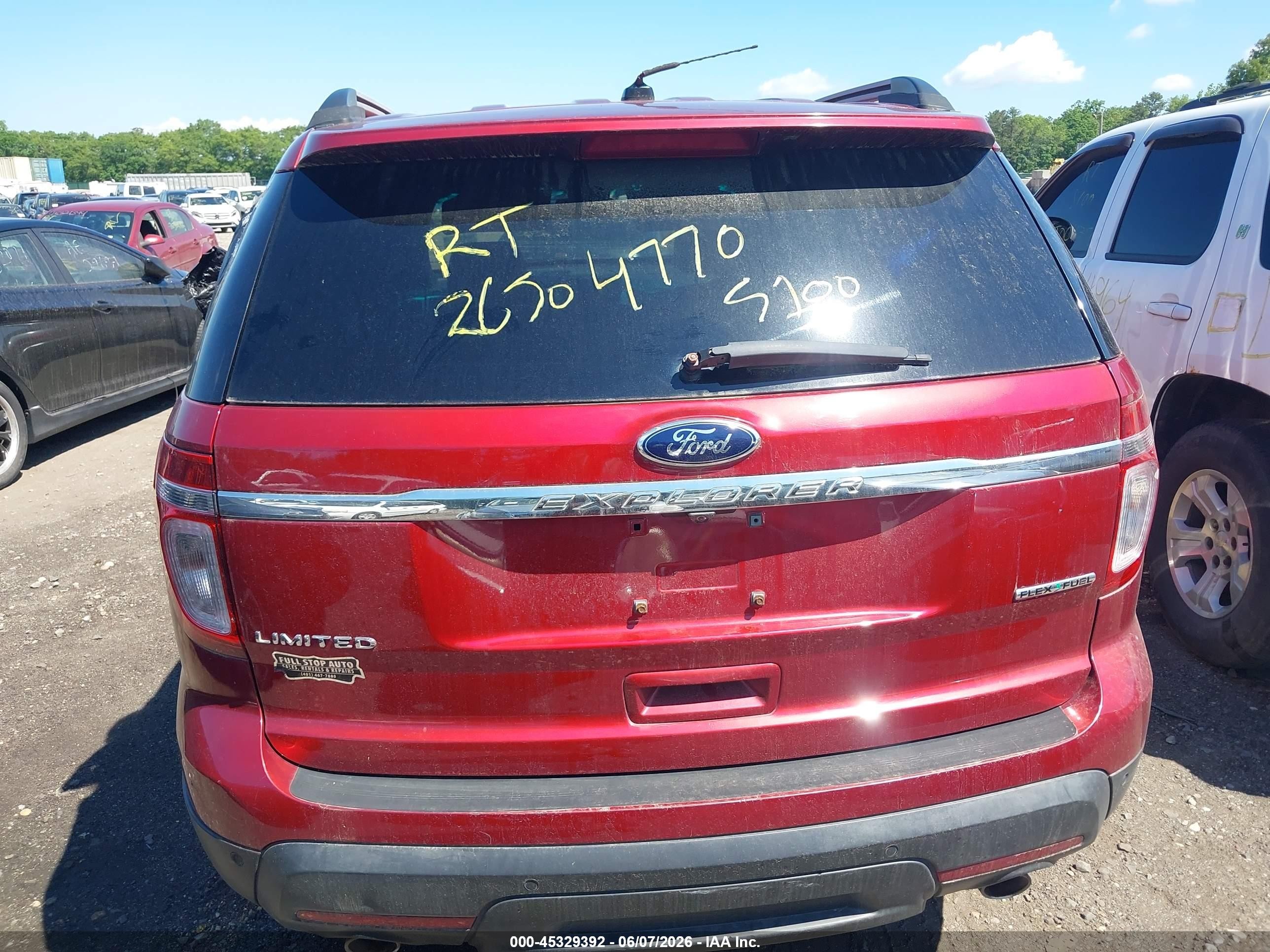 2013 Ford Explorer Limited Red vin: 1FM5K7F84DGC28470