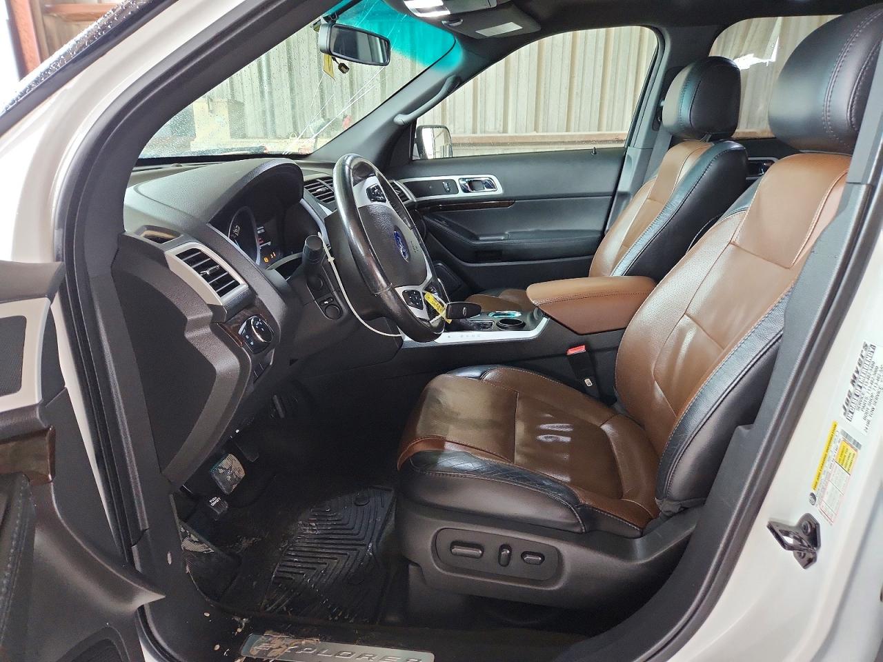 2013 Ford Explorer Limited White vin: 1FM5K7F84DGC44345