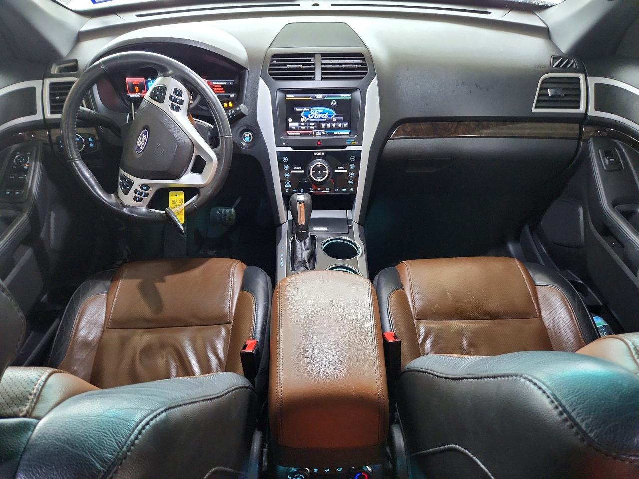 2013 Ford Explorer Limited White vin: 1FM5K7F84DGC44345