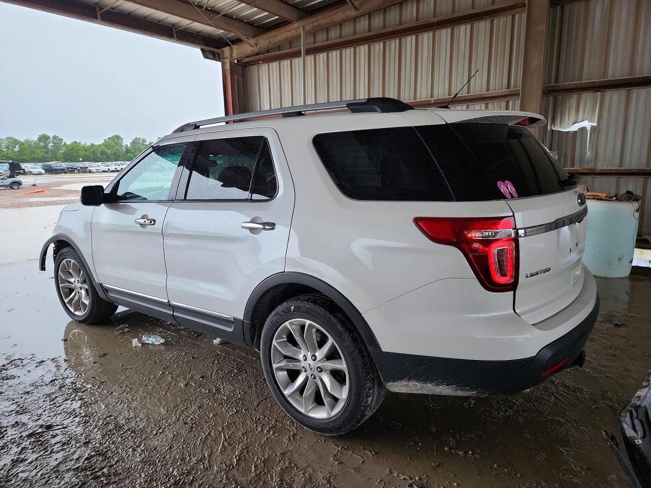 2013 Ford Explorer Limited White vin: 1FM5K7F84DGC44345