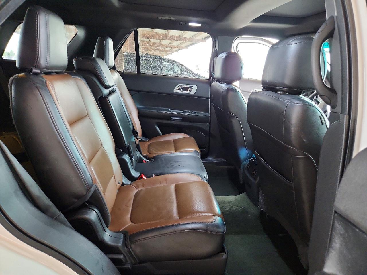 2013 Ford Explorer Limited White vin: 1FM5K7F84DGC44345