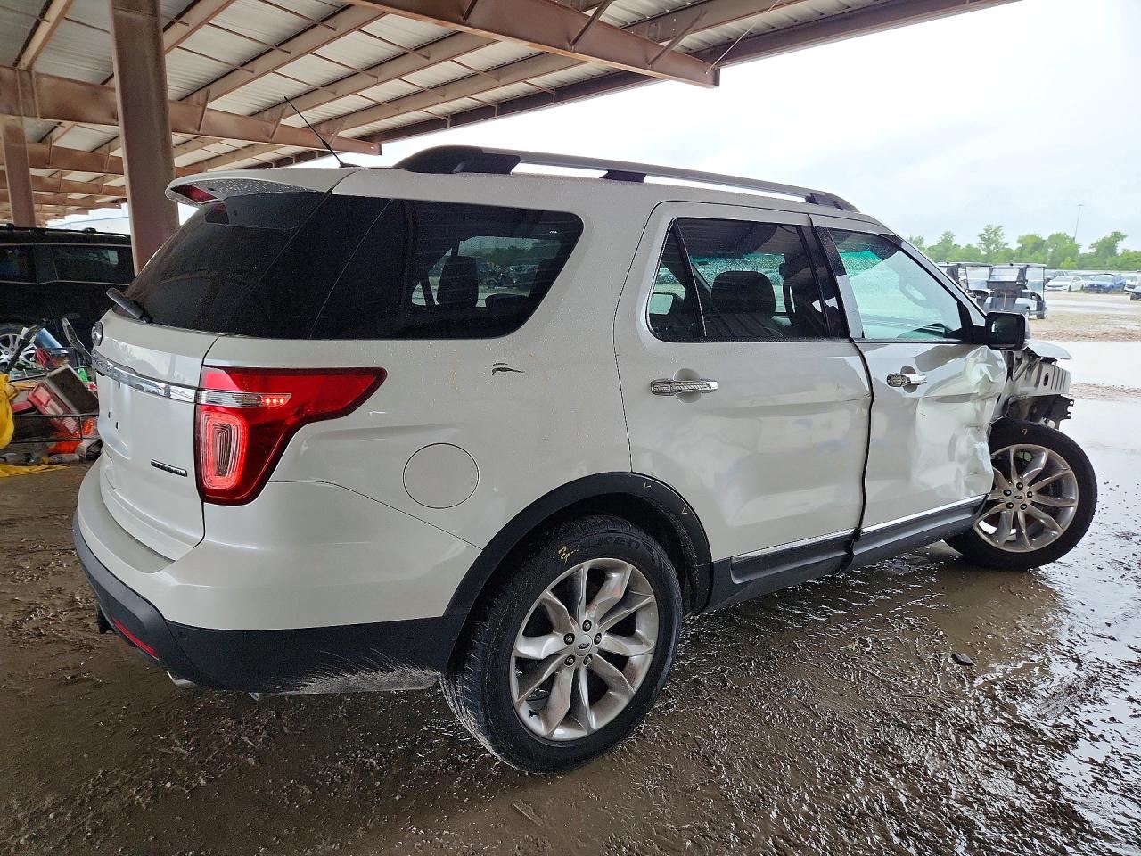 2013 Ford Explorer Limited White vin: 1FM5K7F84DGC44345