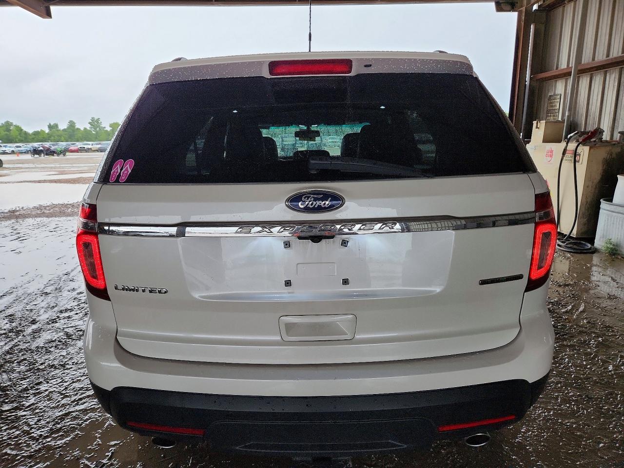 2013 Ford Explorer Limited White vin: 1FM5K7F84DGC44345