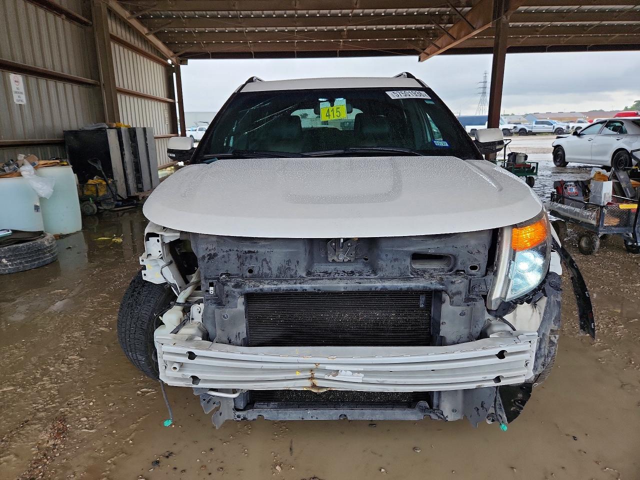 2013 Ford Explorer Limited White vin: 1FM5K7F84DGC44345