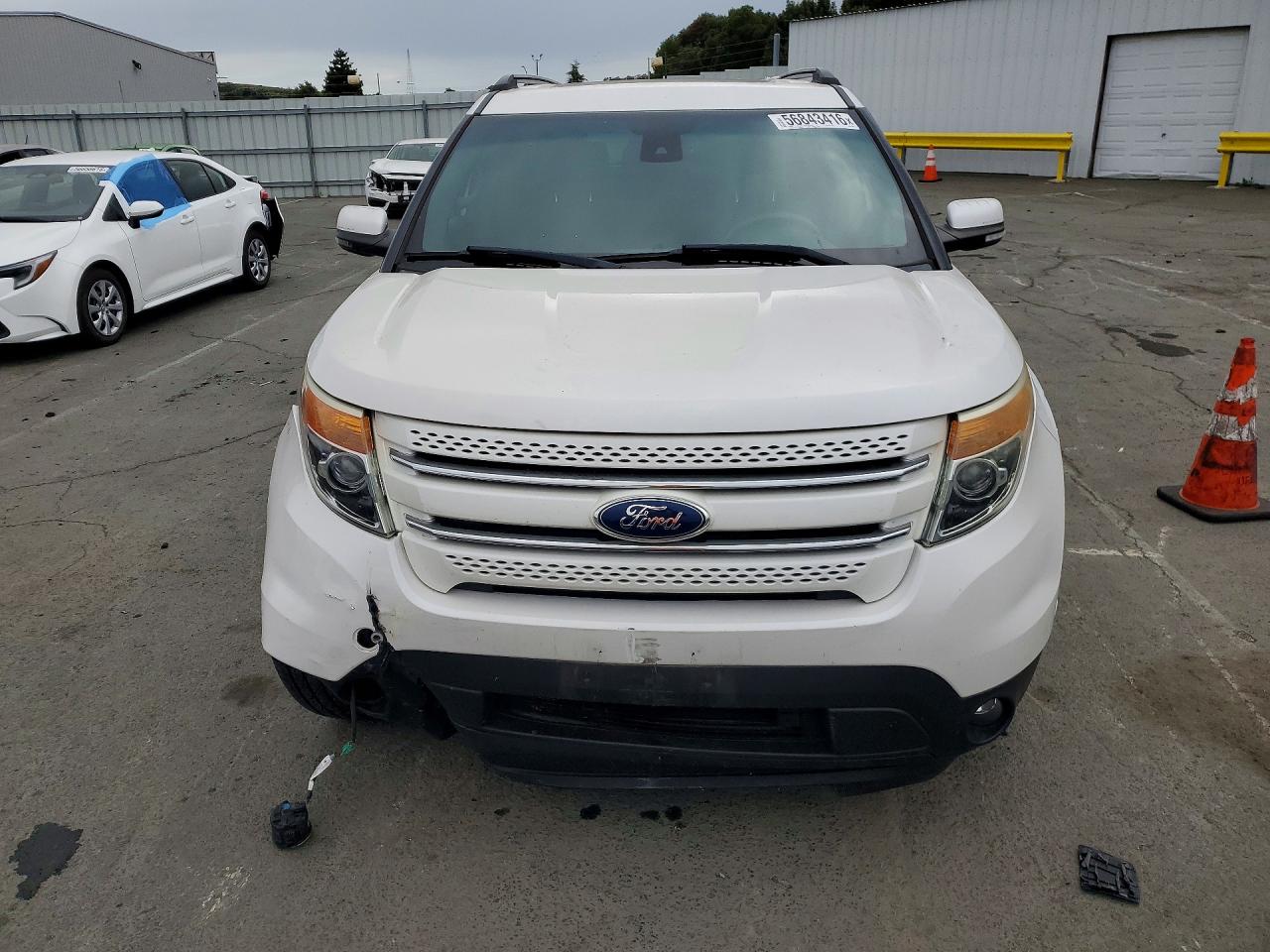 2013 Ford Explorer Limited White vin: 1FM5K7F84DGC70444