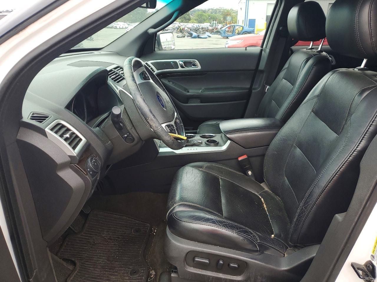 2013 Ford Explorer Limited White vin: 1FM5K7F84DGC70444