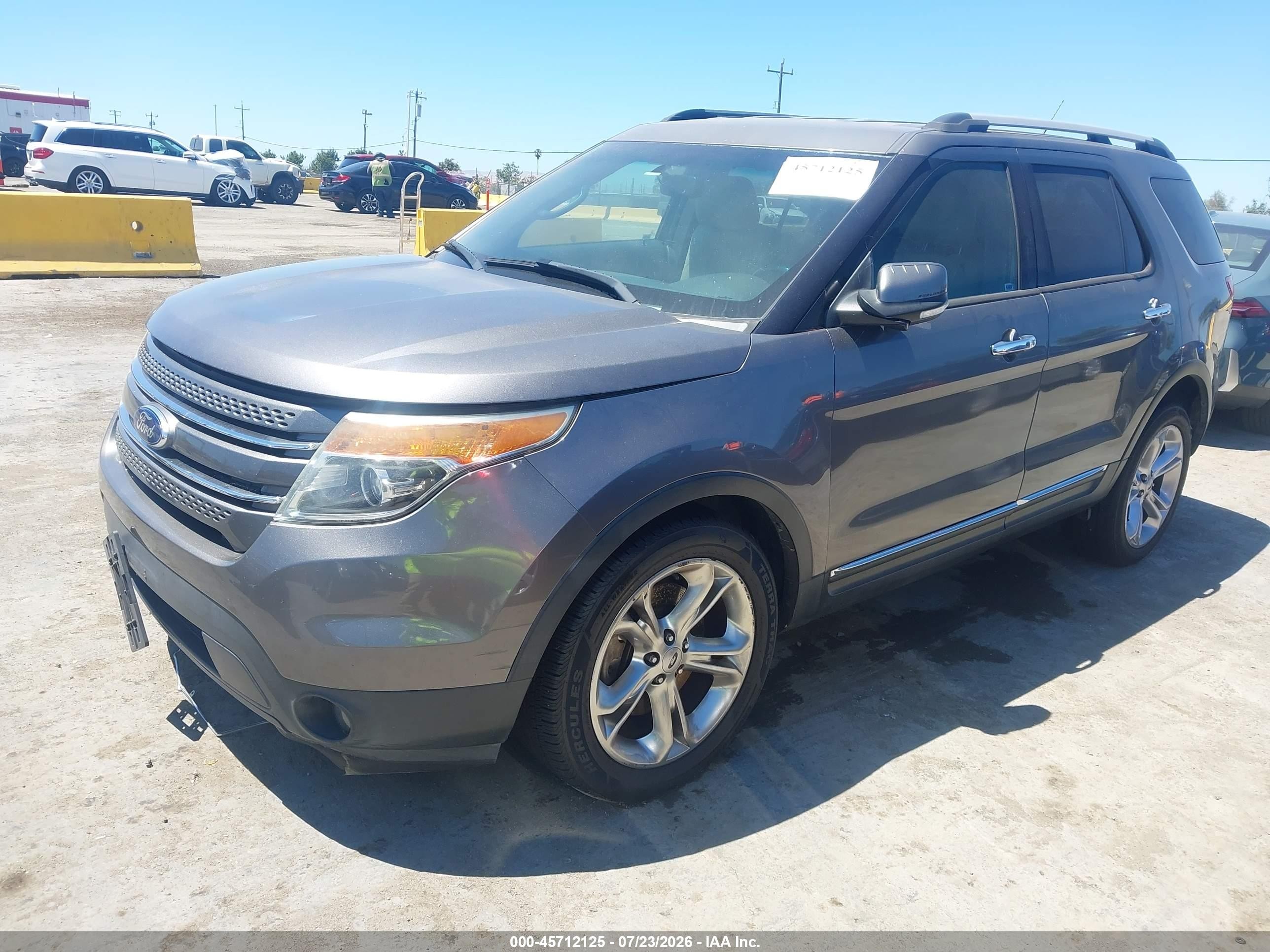 2014 Ford Explorer Limited Gray vin: 1FM5K7F84EGA23913