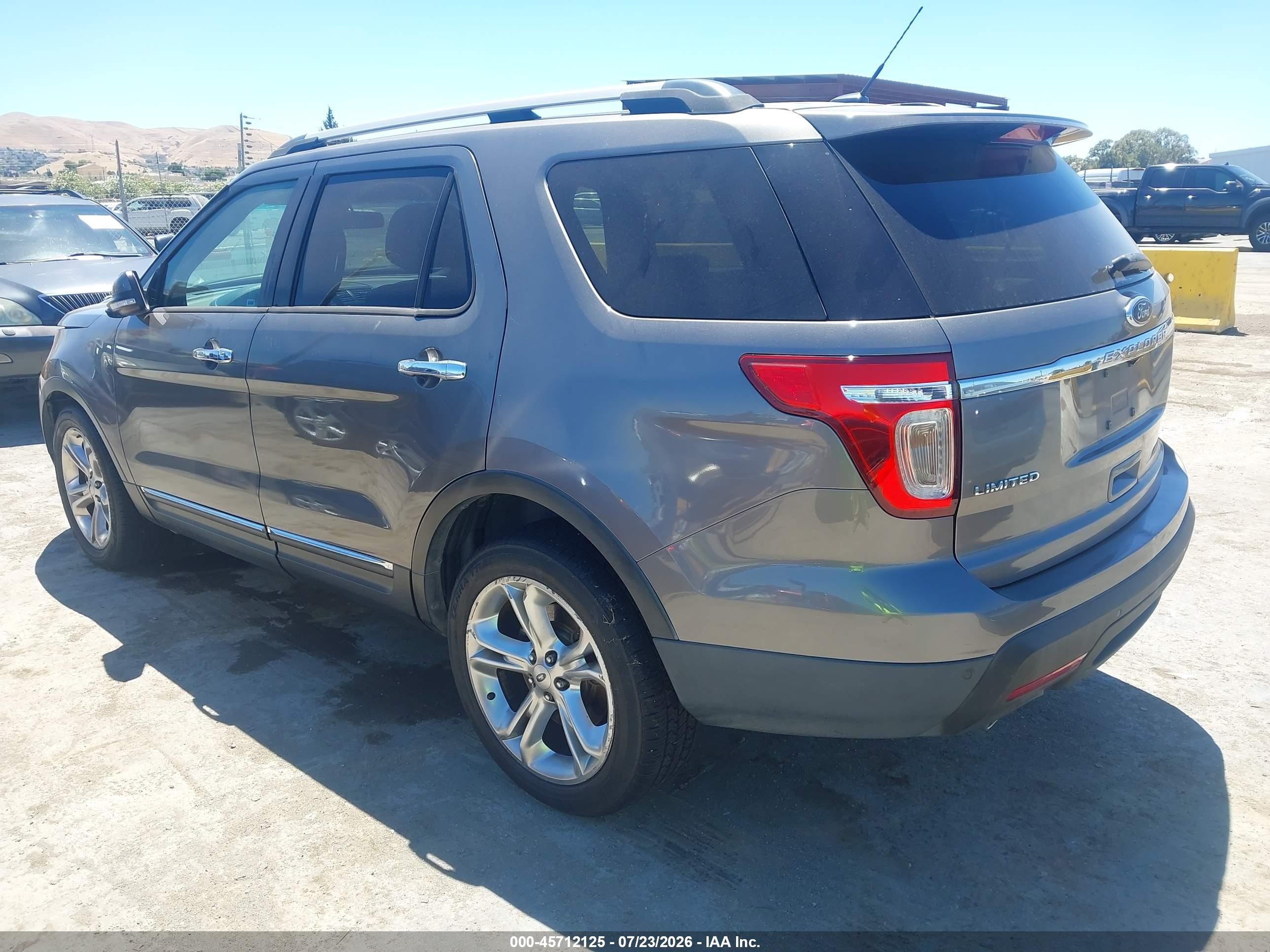 2014 Ford Explorer Limited Gray vin: 1FM5K7F84EGA23913