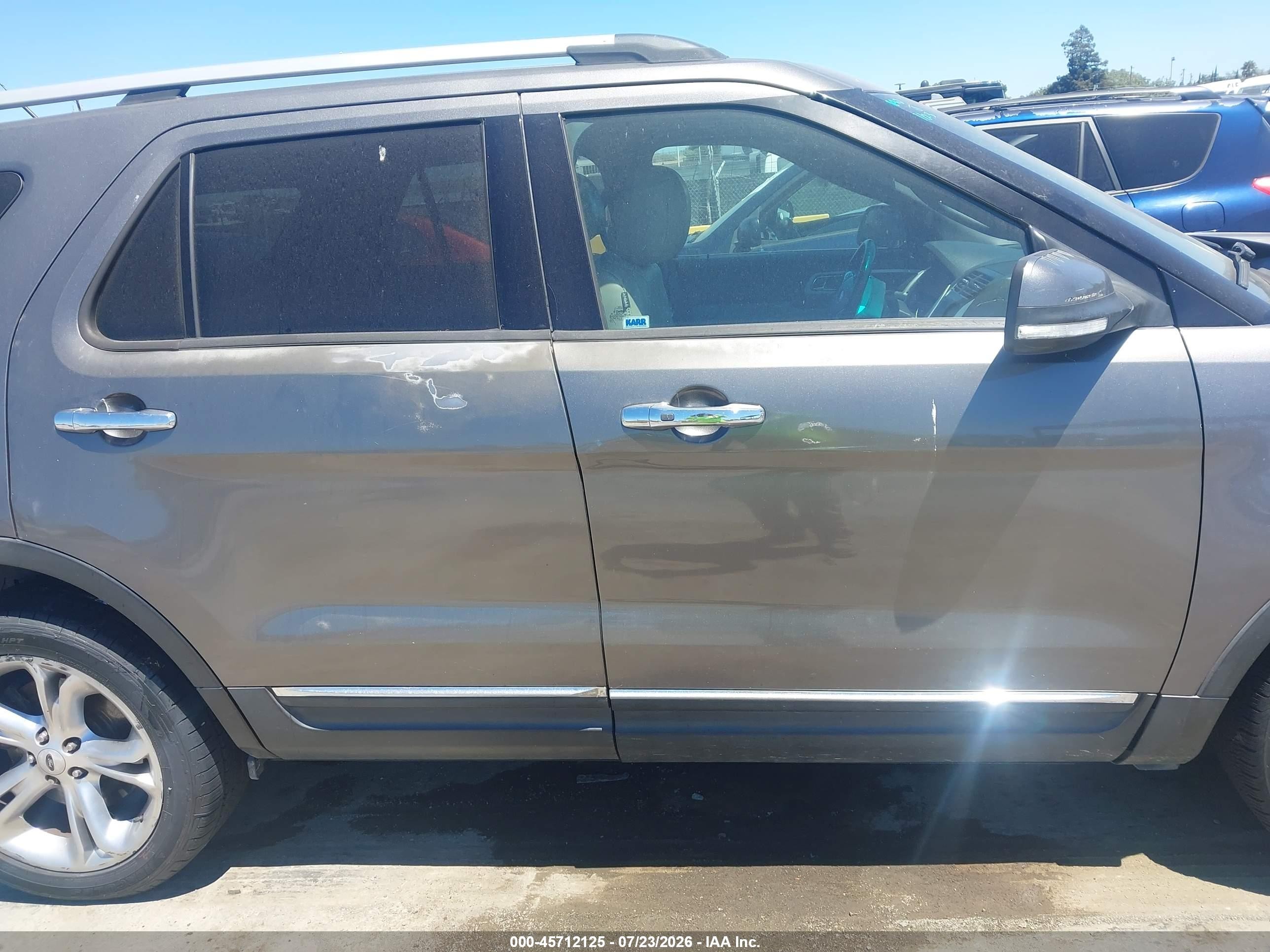 2014 Ford Explorer Limited Gray vin: 1FM5K7F84EGA23913