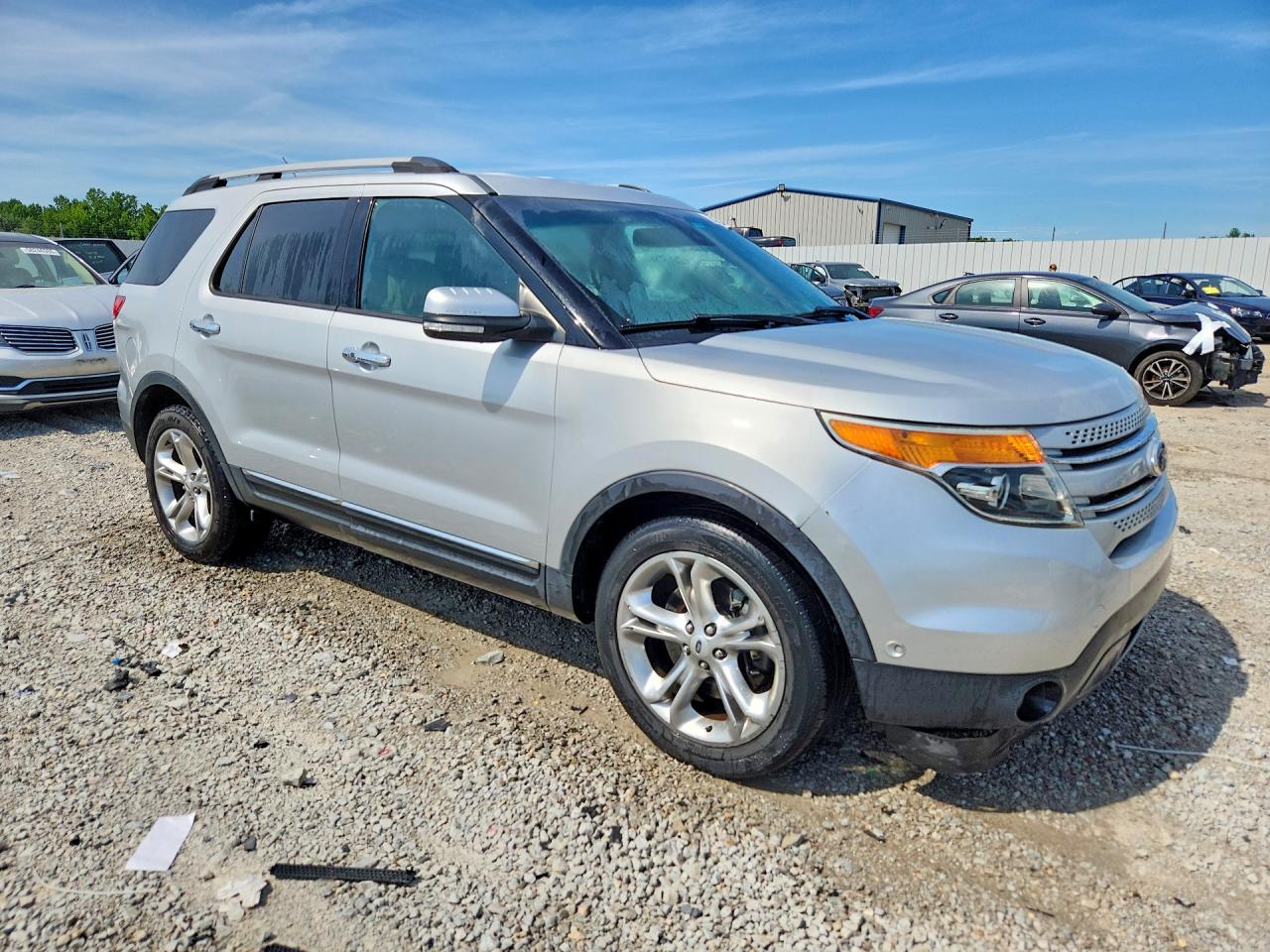2014 Ford Explorer Limited Silver vin: 1FM5K7F84EGA58595