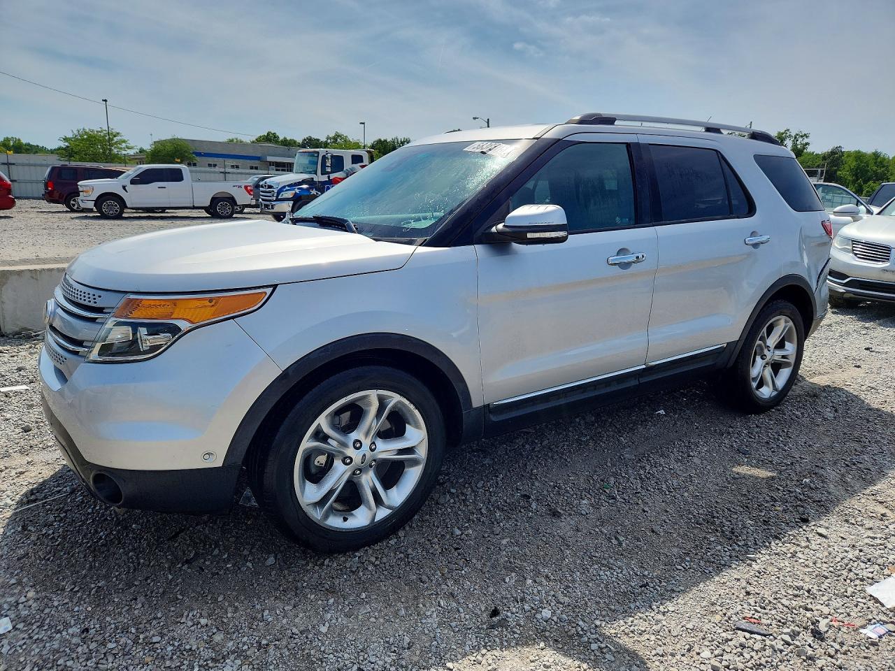 2014 Ford Explorer Limited Silver vin: 1FM5K7F84EGA58595