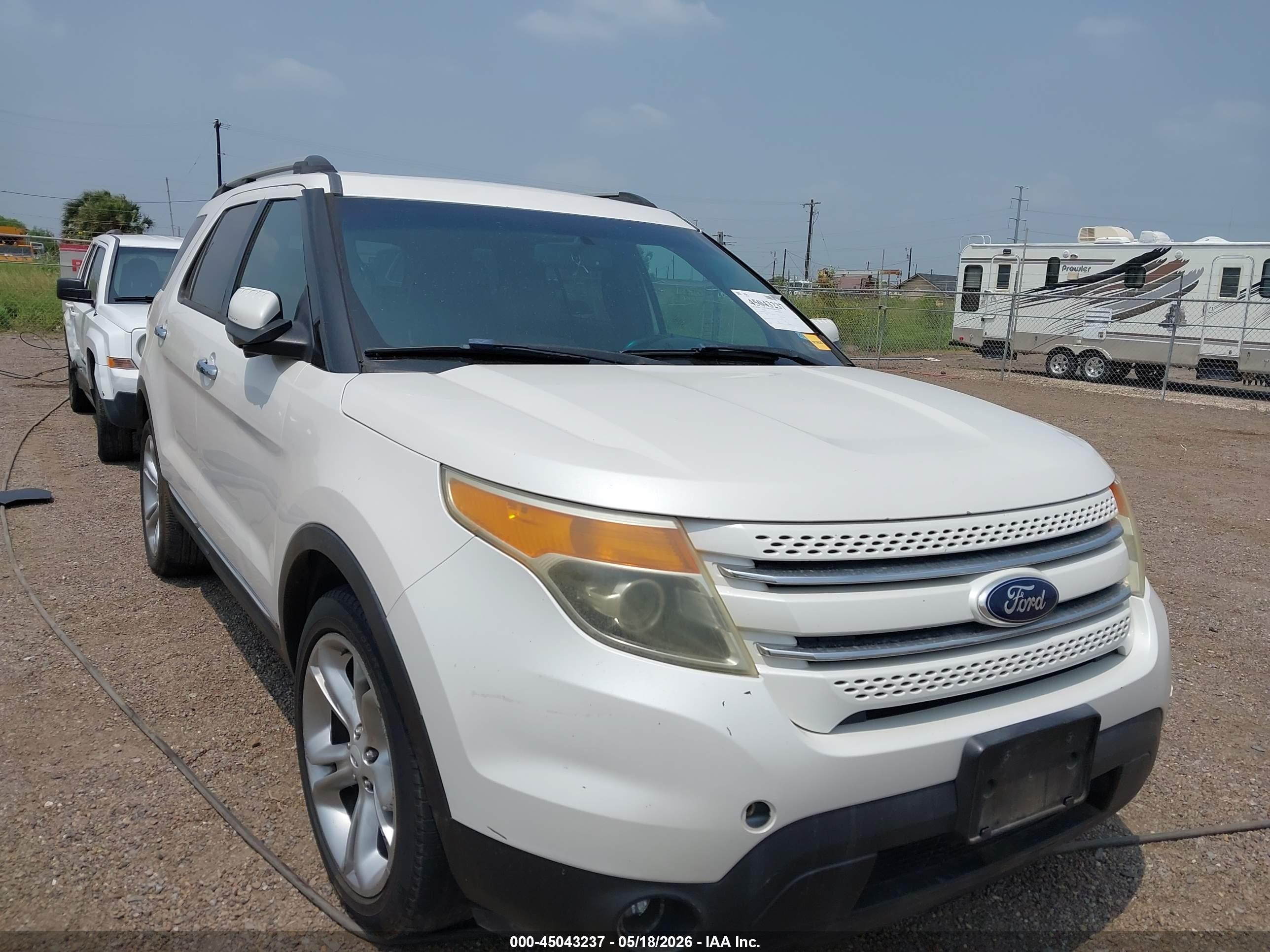 2014 Ford Explorer Limited White vin: 1FM5K7F84EGA81374