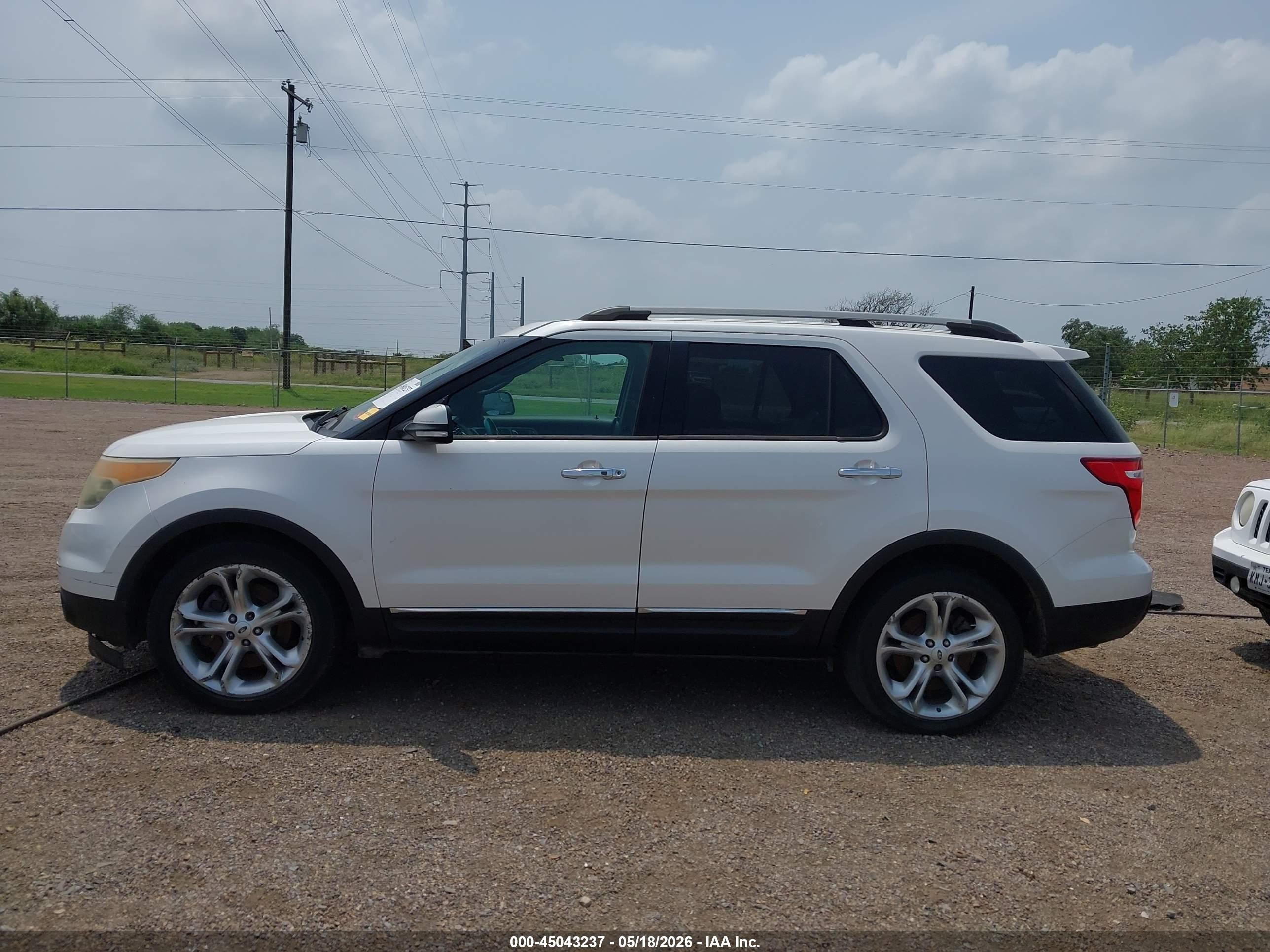 2014 Ford Explorer Limited White vin: 1FM5K7F84EGA81374