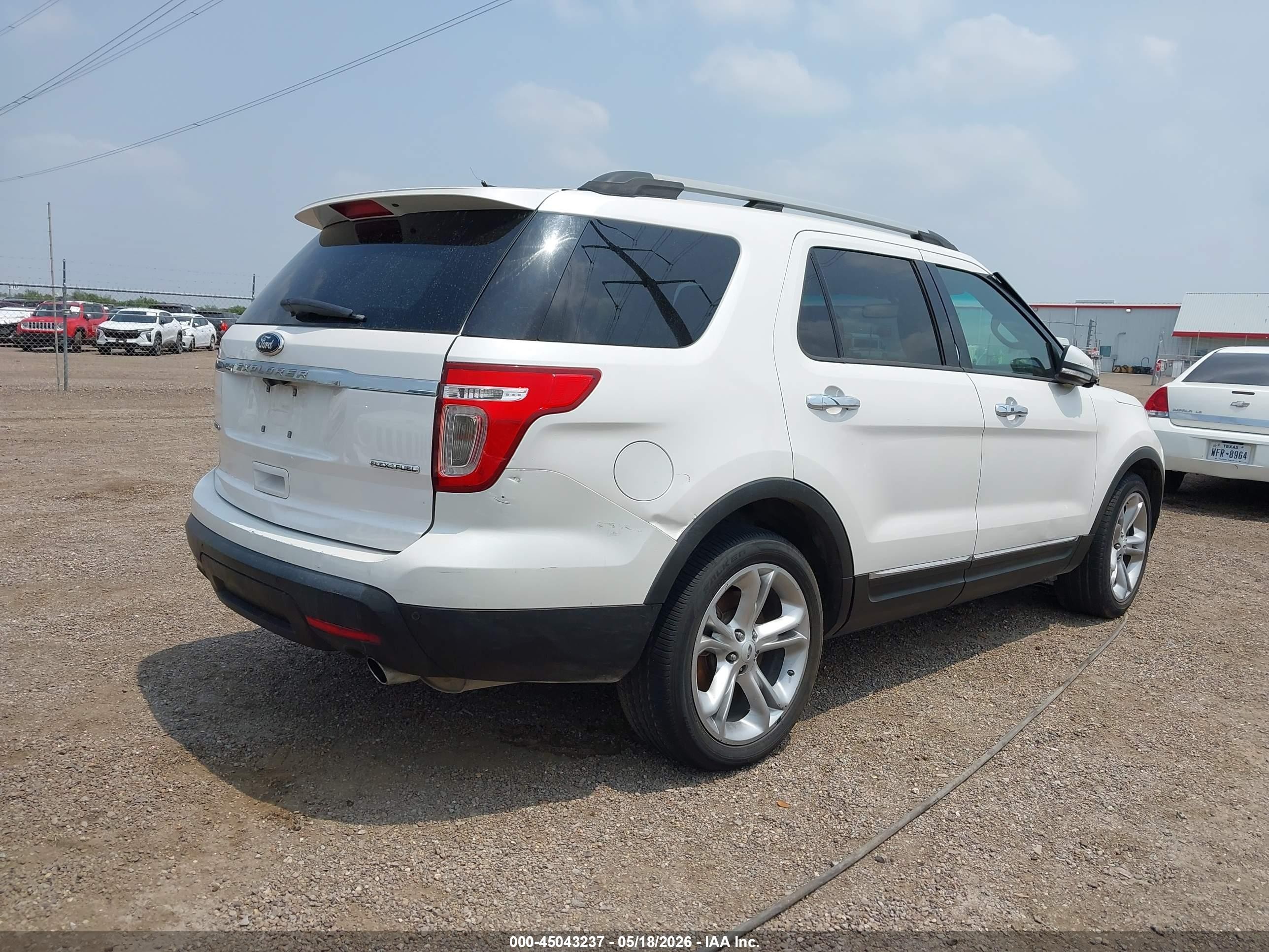 2014 Ford Explorer Limited White vin: 1FM5K7F84EGA81374
