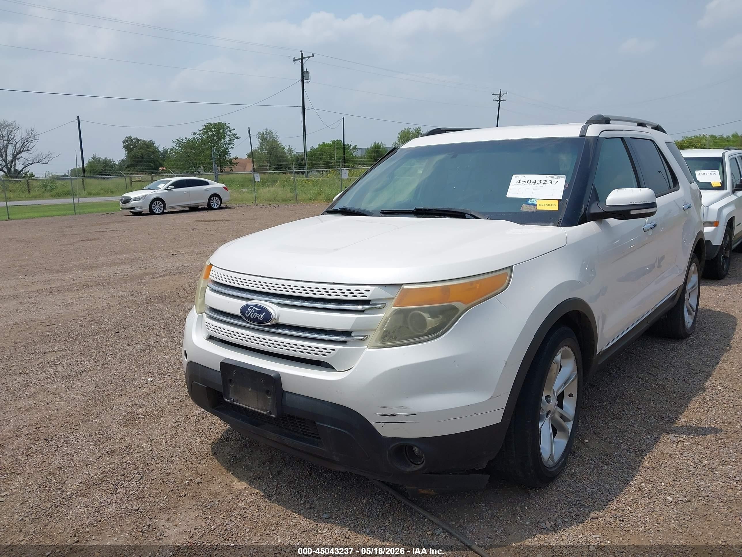 2014 Ford Explorer Limited White vin: 1FM5K7F84EGA81374