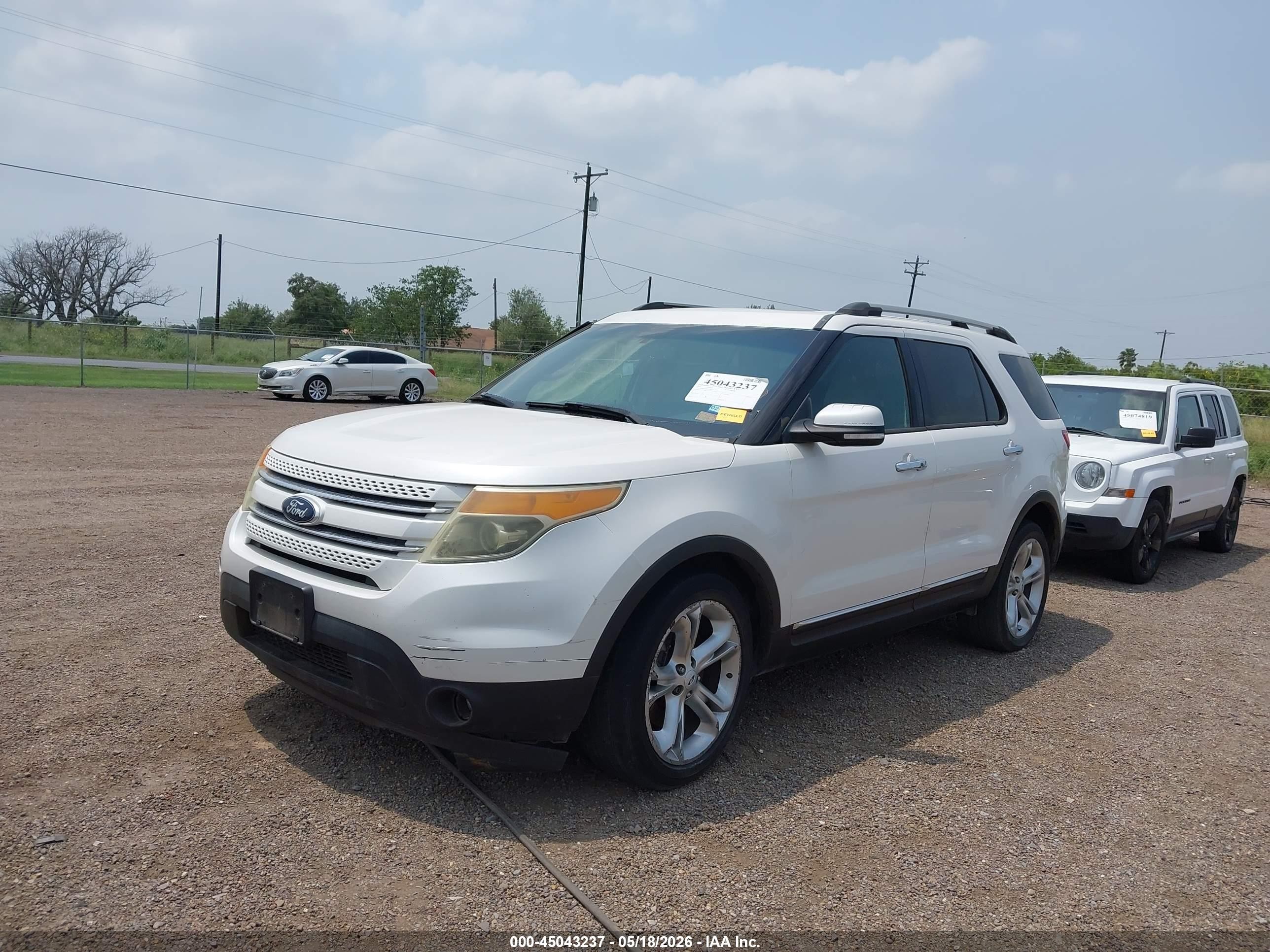 2014 Ford Explorer Limited White vin: 1FM5K7F84EGA81374