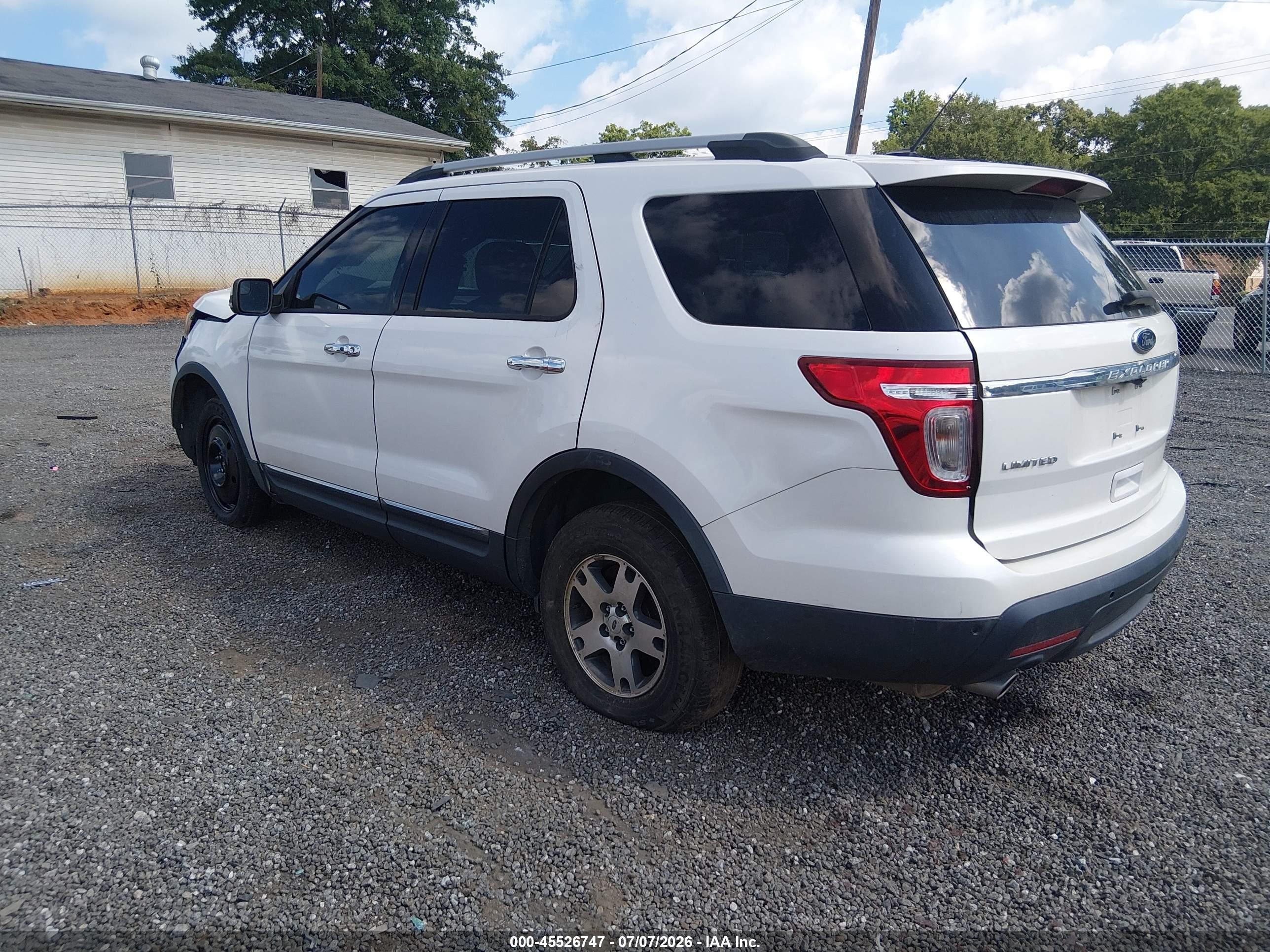2014 Ford Explorer Limited White vin: 1FM5K7F84EGB09612