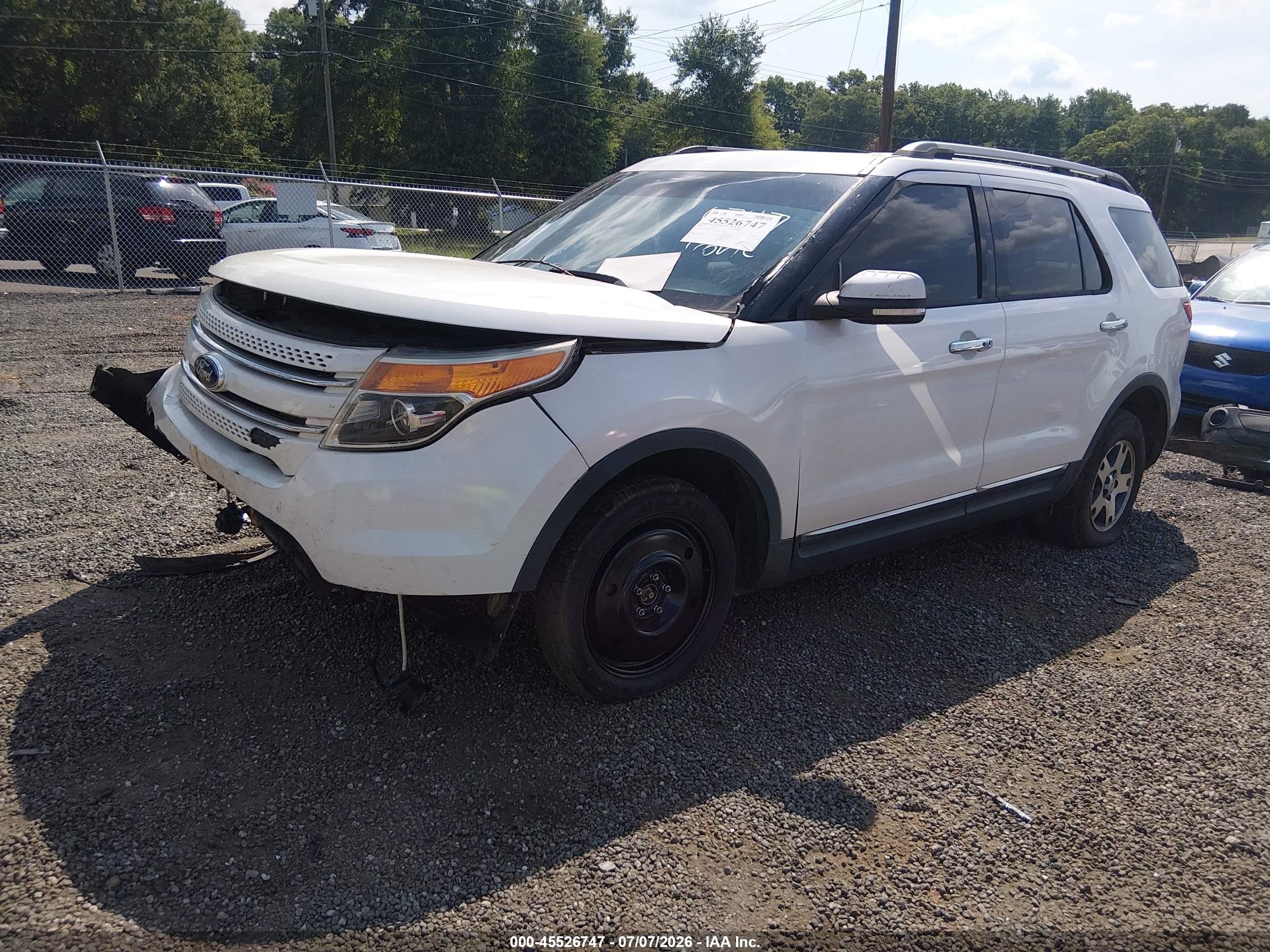 2014 Ford Explorer Limited White vin: 1FM5K7F84EGB09612