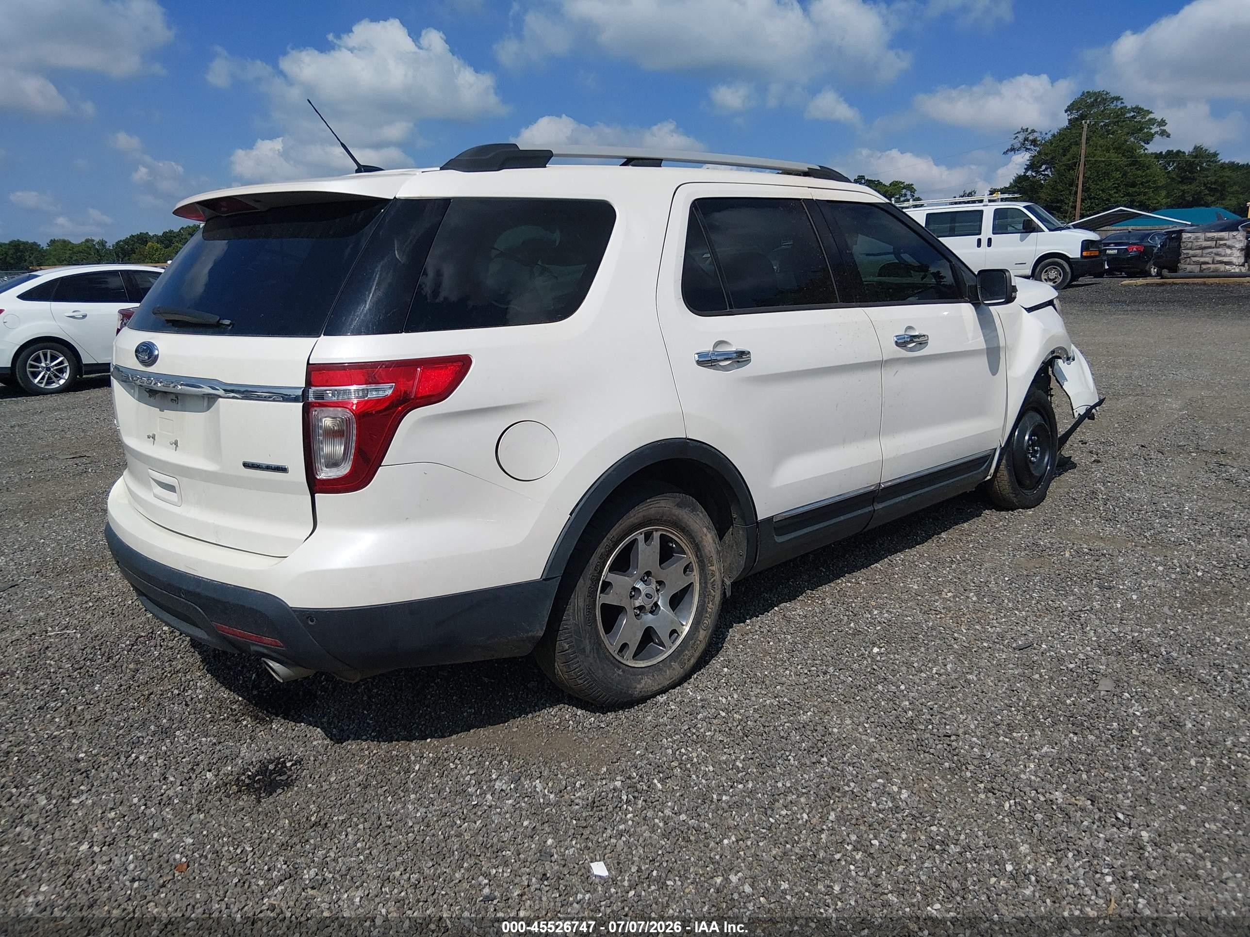 2014 Ford Explorer Limited White vin: 1FM5K7F84EGB09612