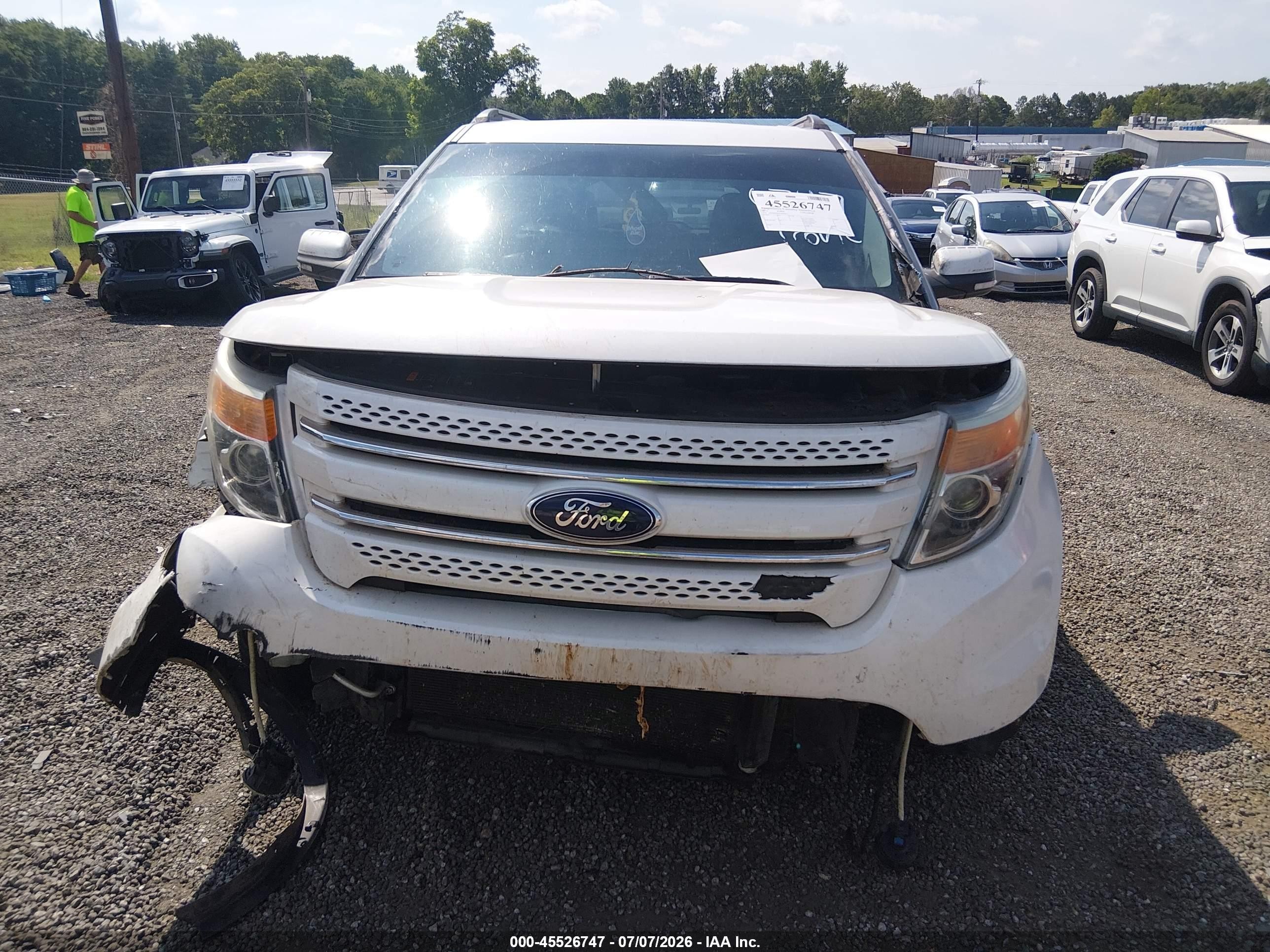 2014 Ford Explorer Limited White vin: 1FM5K7F84EGB09612