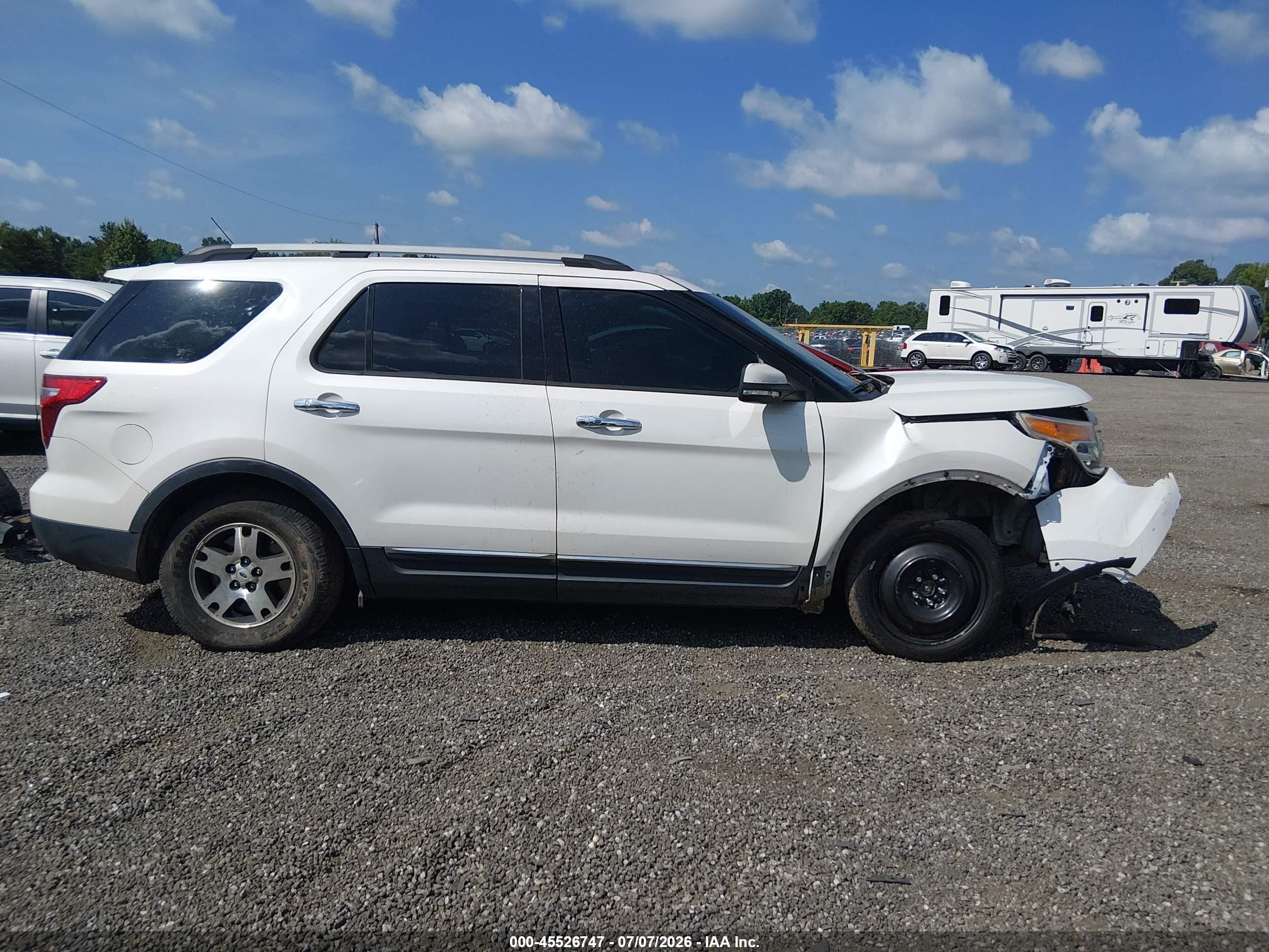 2014 Ford Explorer Limited White vin: 1FM5K7F84EGB09612