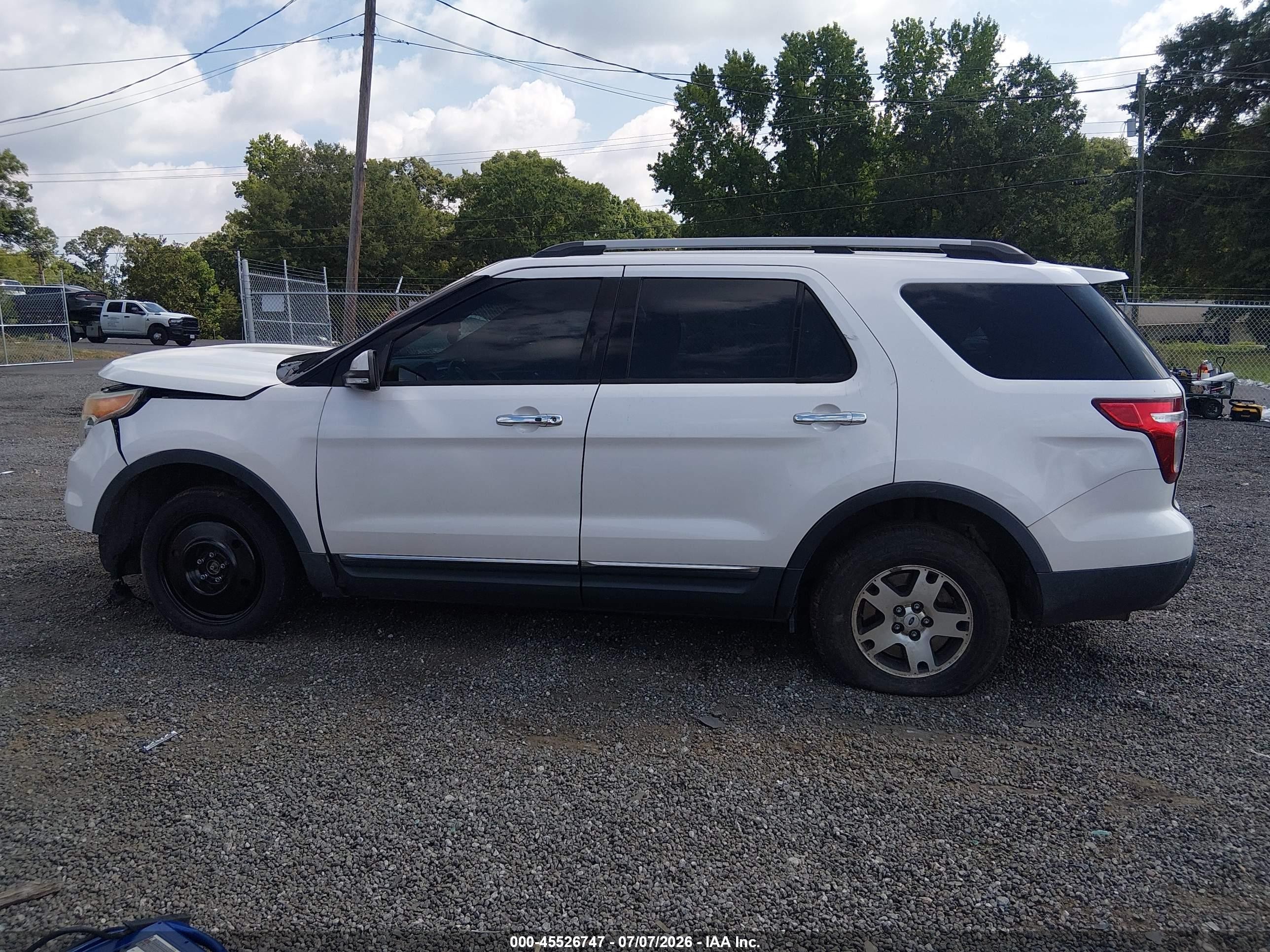 2014 Ford Explorer Limited White vin: 1FM5K7F84EGB09612